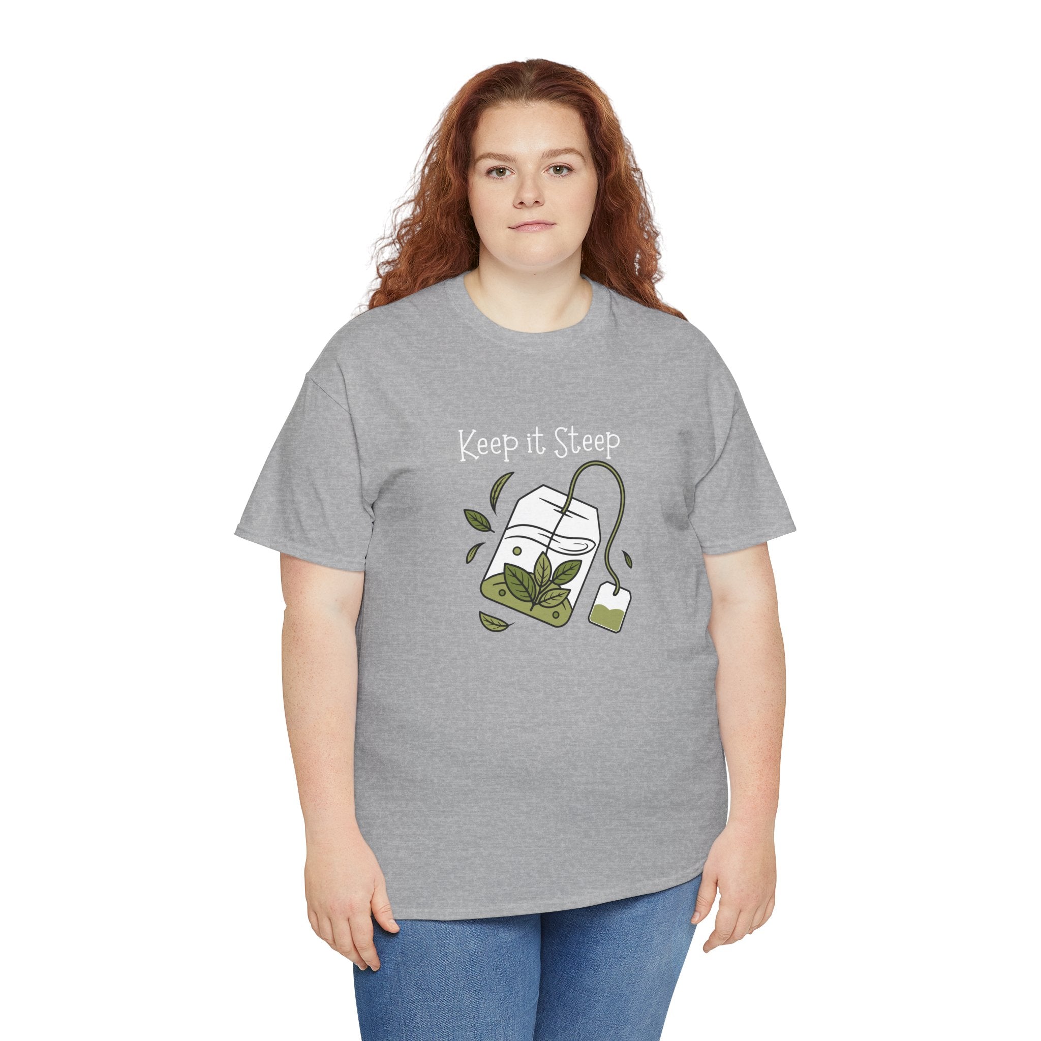 Keep It Steep Tea T-Shirt — Cute Tea Bag Graphic Tee for Tea Lovers
