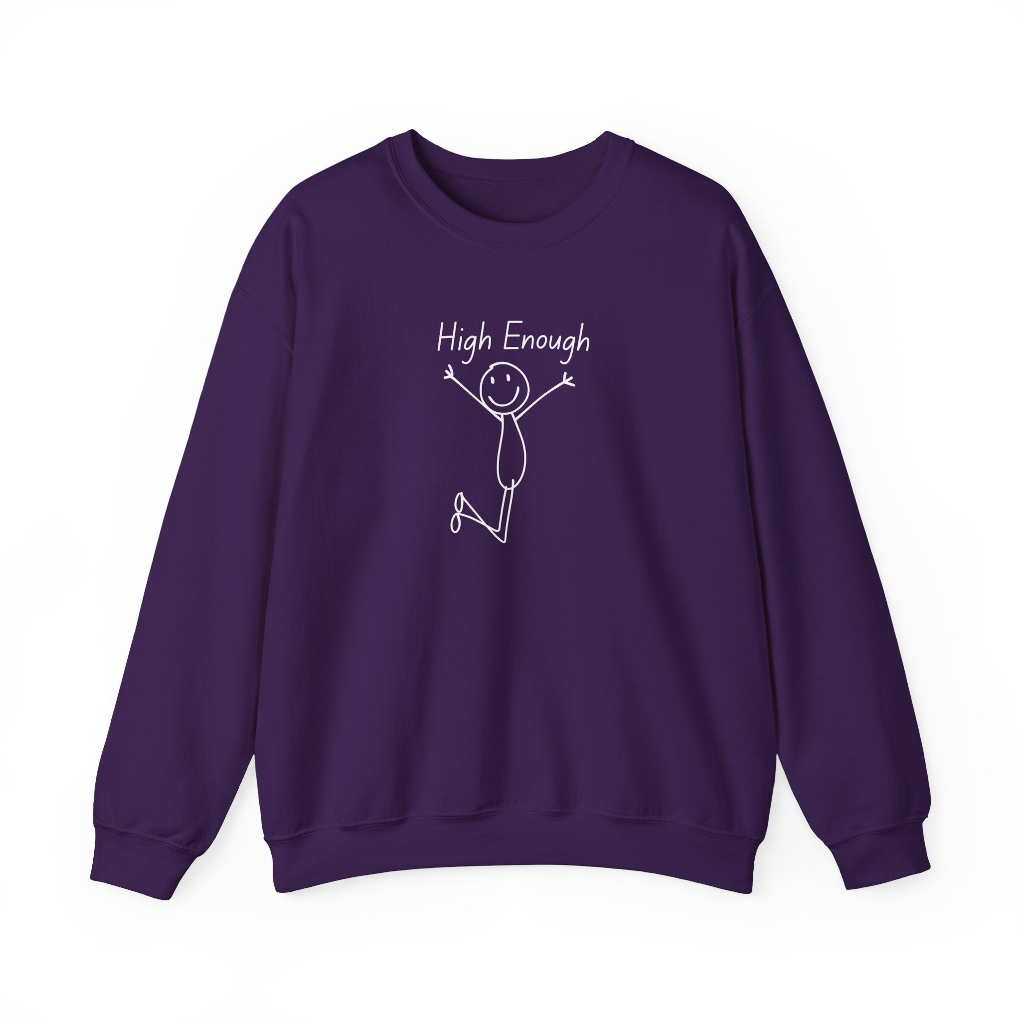 High Enough Stick Figure Crewneck Sweatshirt