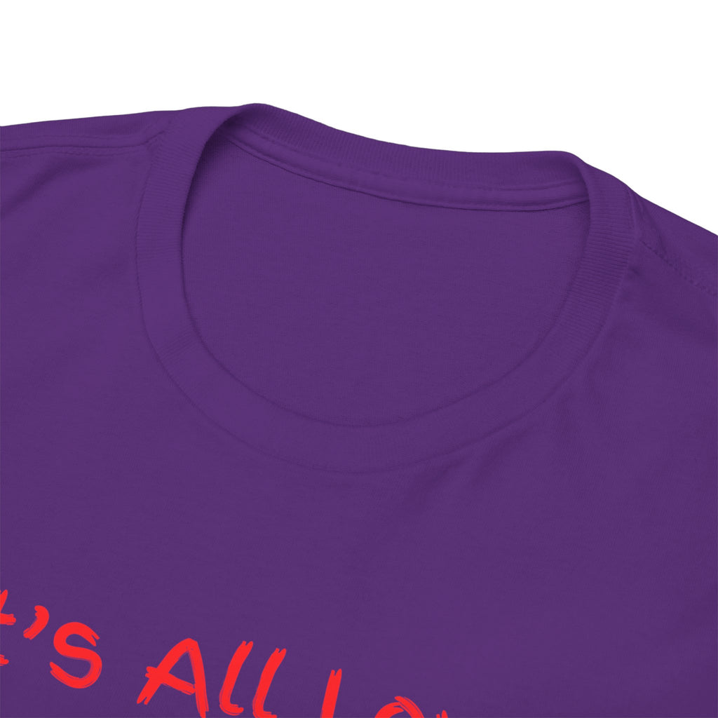 It's All Love Tee — Minimal Red Script Graphic T-Shirt