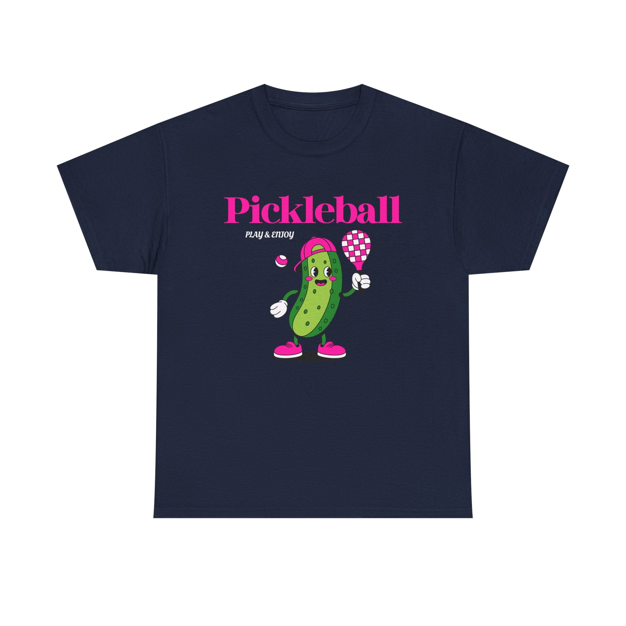 Pickleball Pickle Mascot Tee — Play & Enjoy Graphic T-Shirt