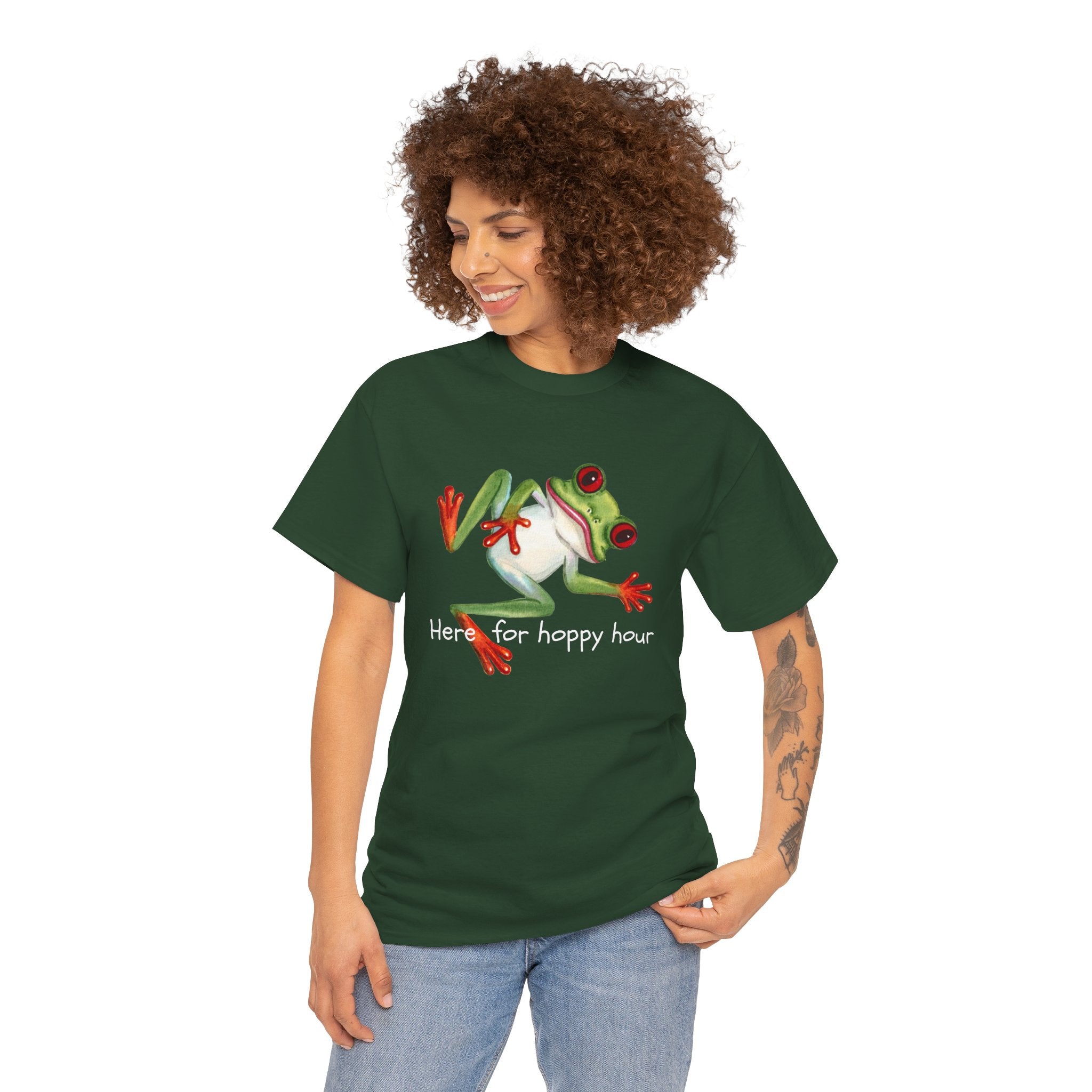 Red-Eyed Tree Frog Graphic Tee — Cute Tropical Frog Shirt for Nature Lovers