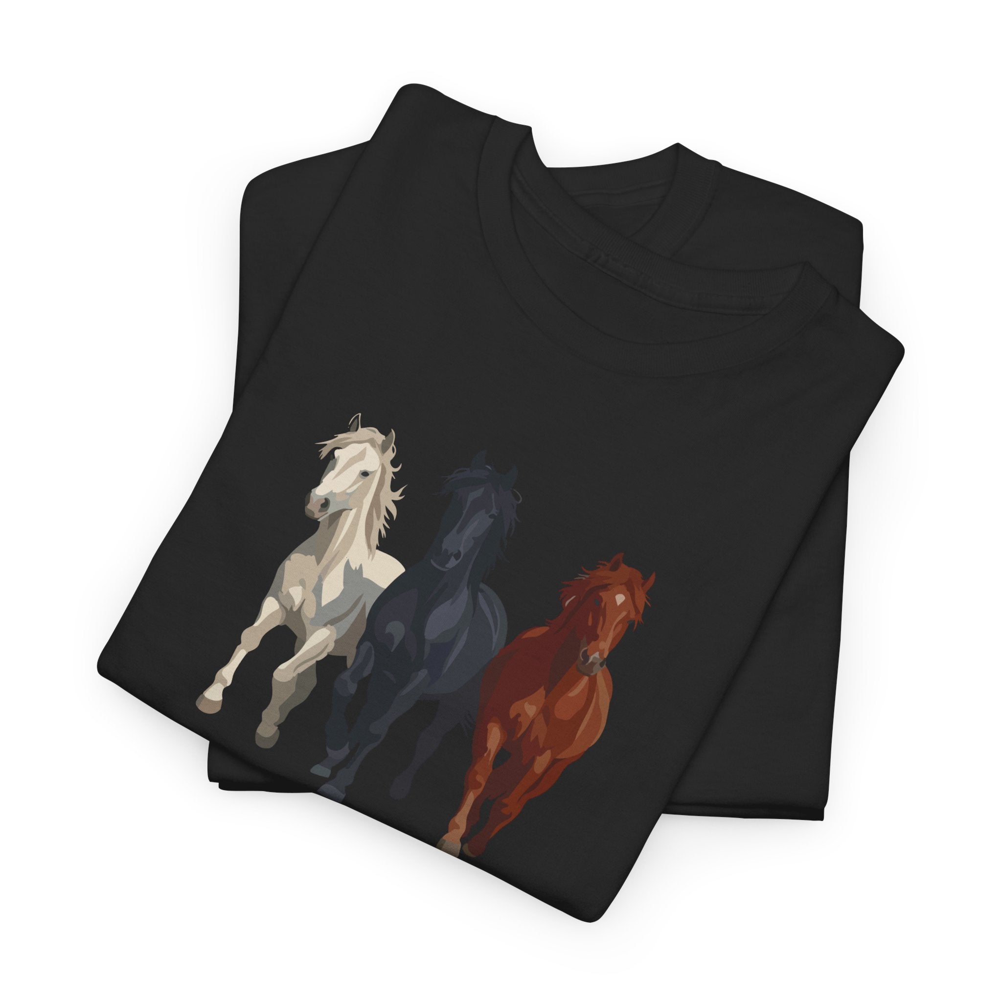 T-Shirt — Three Horses 'Love is Love' Pride Graphic Tee