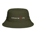 Bucket Hat — 'Outside Be Finicky' Embroidered Outdoor Statement Hat