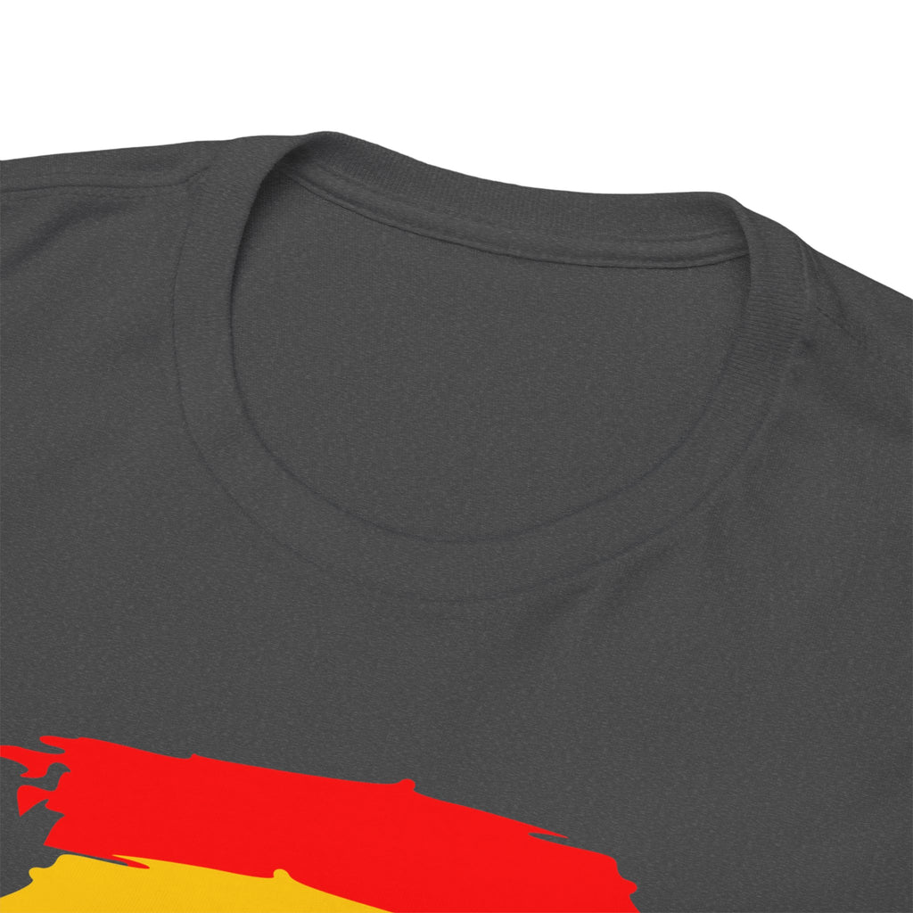 Juneteenth Graphic Tee — Rasta Flag Brushstroke Design
