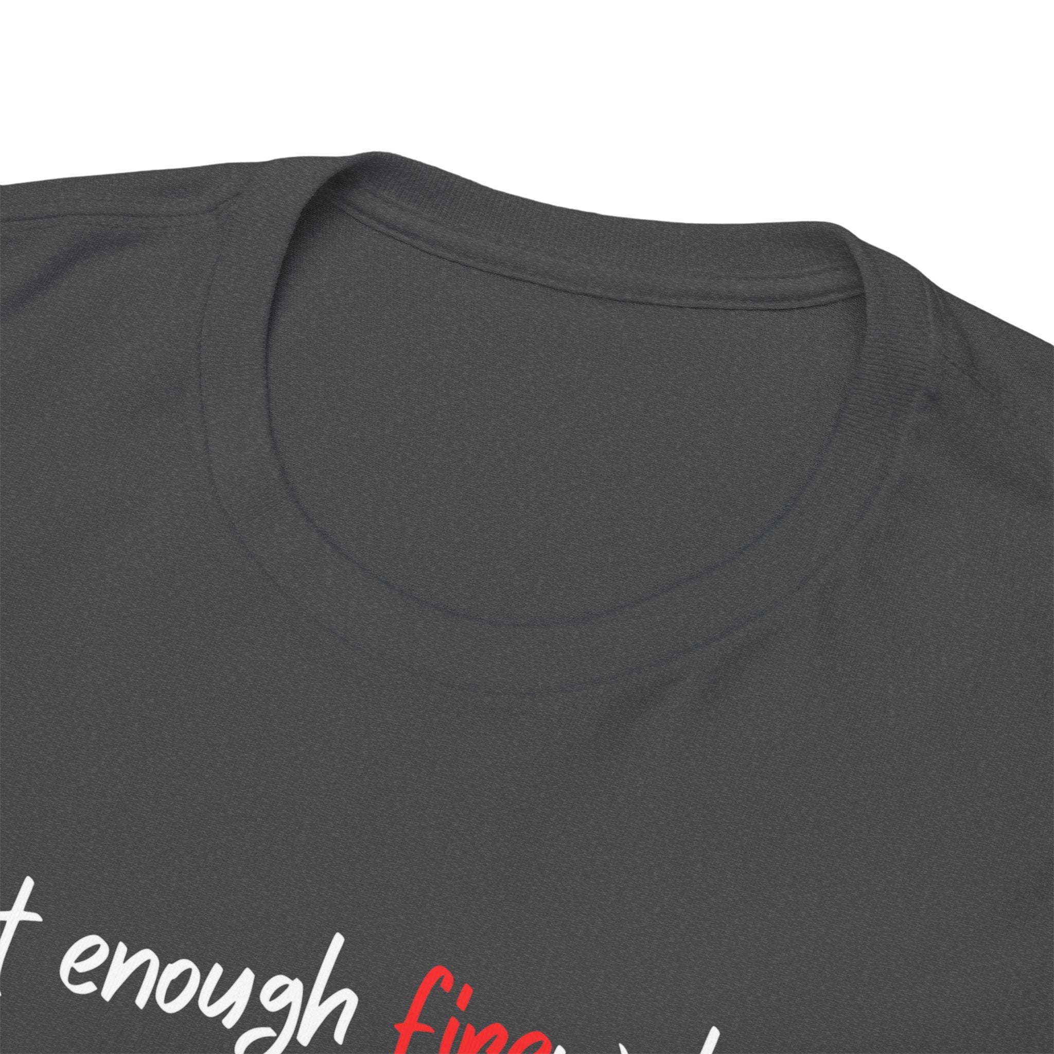T-Shirt — Minimal 'fine' Chest Embroidered Graphic Tee