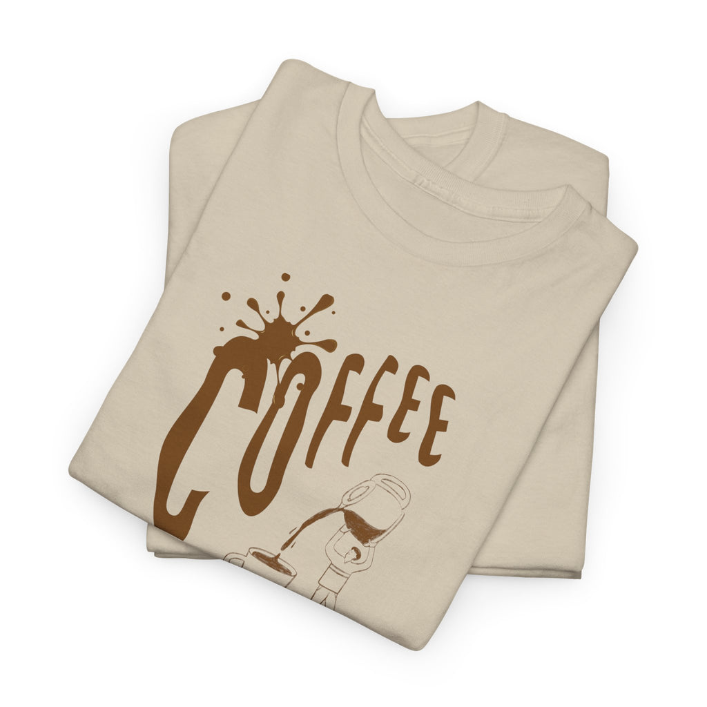Coffee Splash T‑Shirt — Retro Coffee Typography Tee