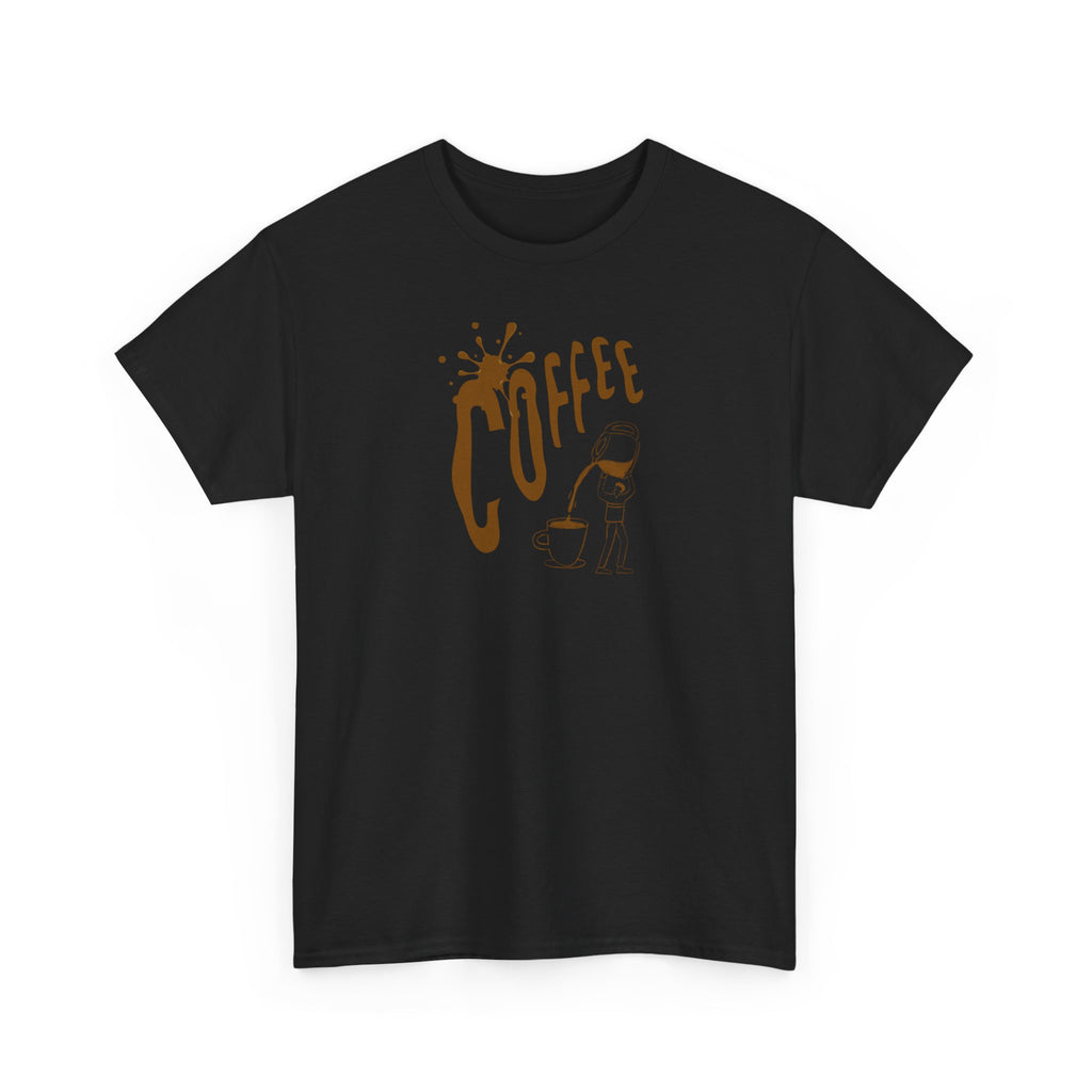 Coffee Splash T‑Shirt — Retro Coffee Typography Tee