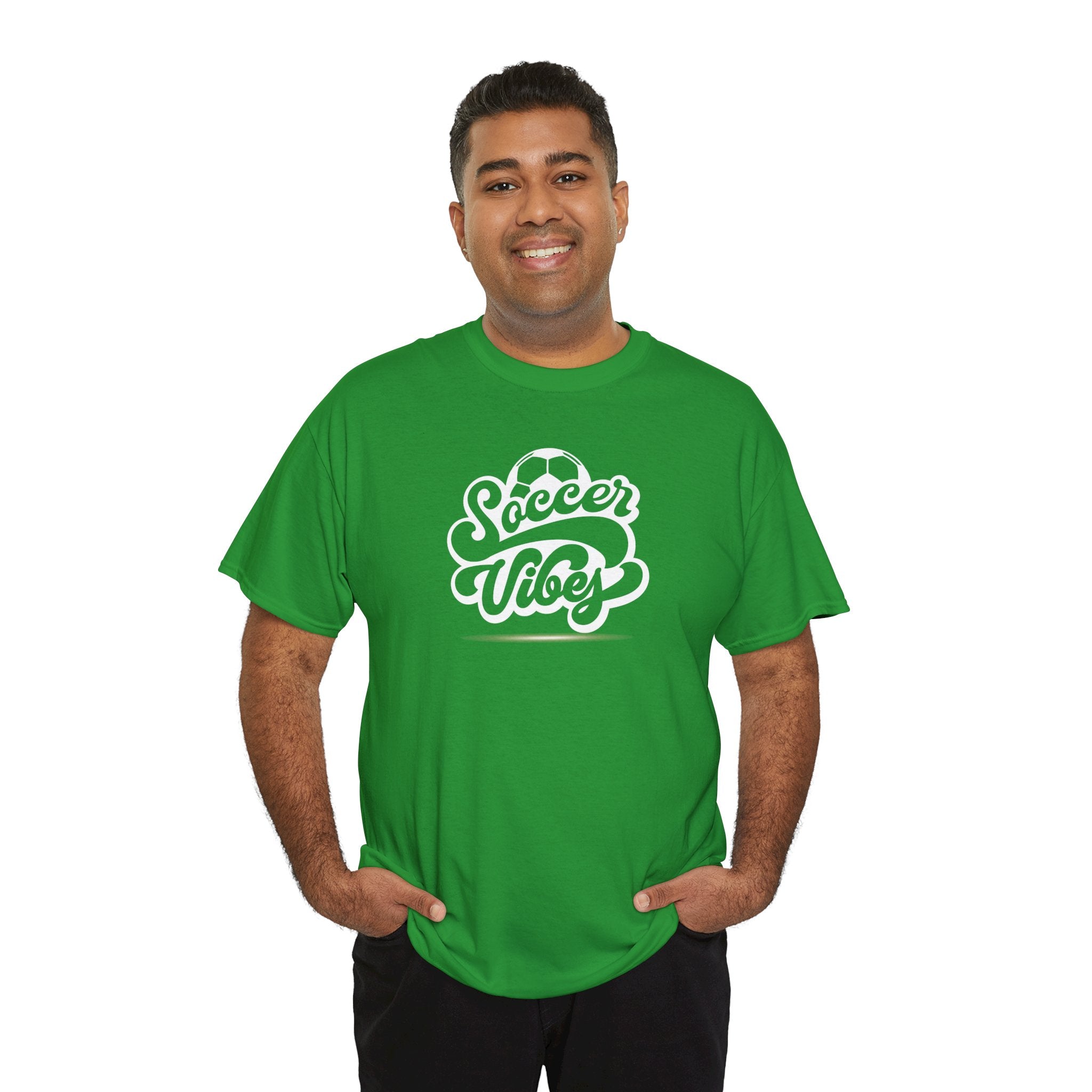Soccer Vibes T-Shirt — Retro Script Soccer Tee