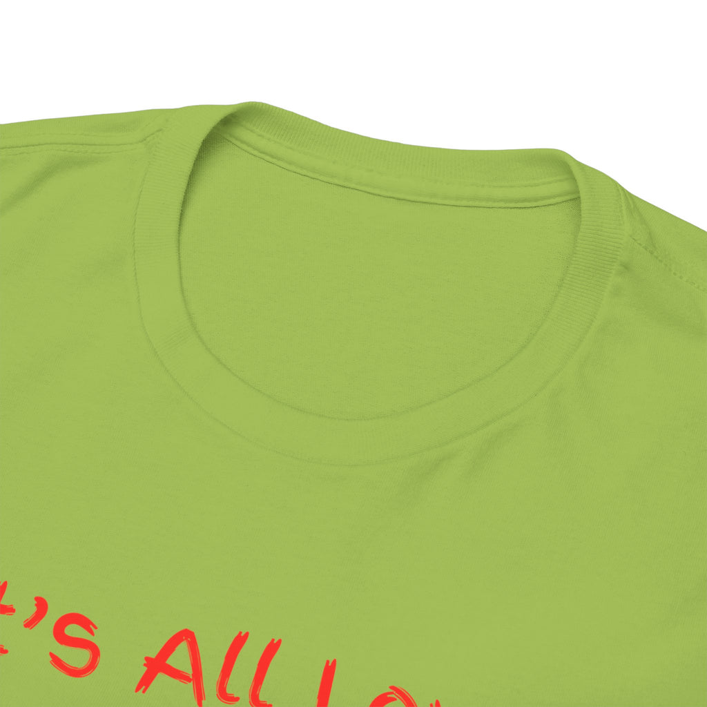 It's All Love Tee — Minimal Red Script Graphic T-Shirt