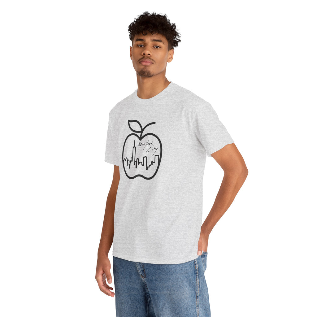 NYC Apple Skyline T‑Shirt — New York City Skyline Graphic Tee