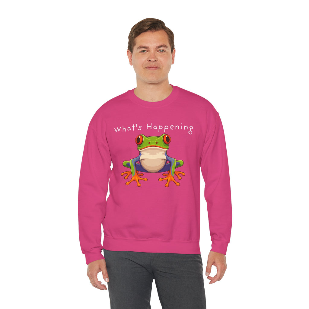 What's Happening Frog Crewneck Sweatshirt