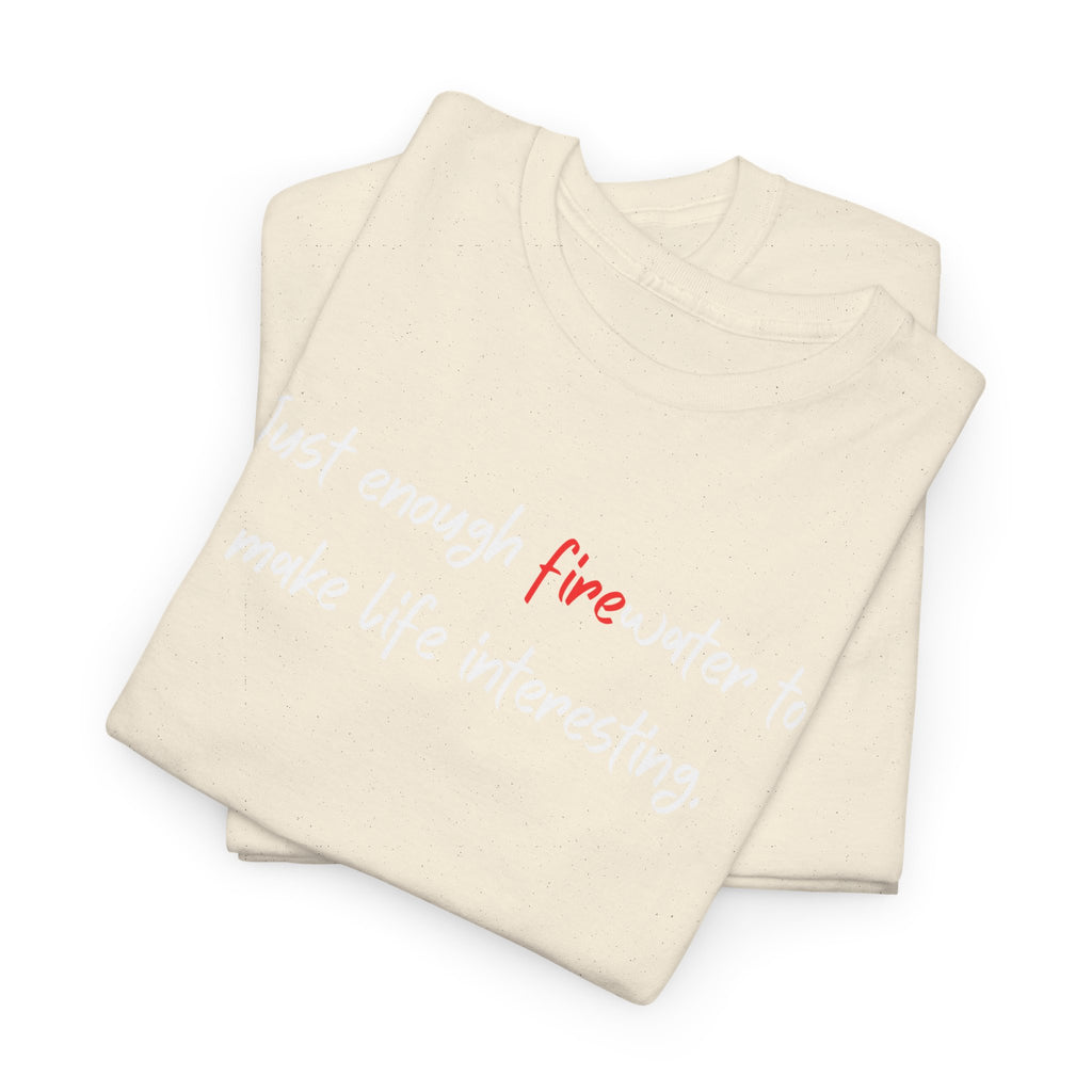T-Shirt — Minimal 'fine' Chest Embroidered Graphic Tee
