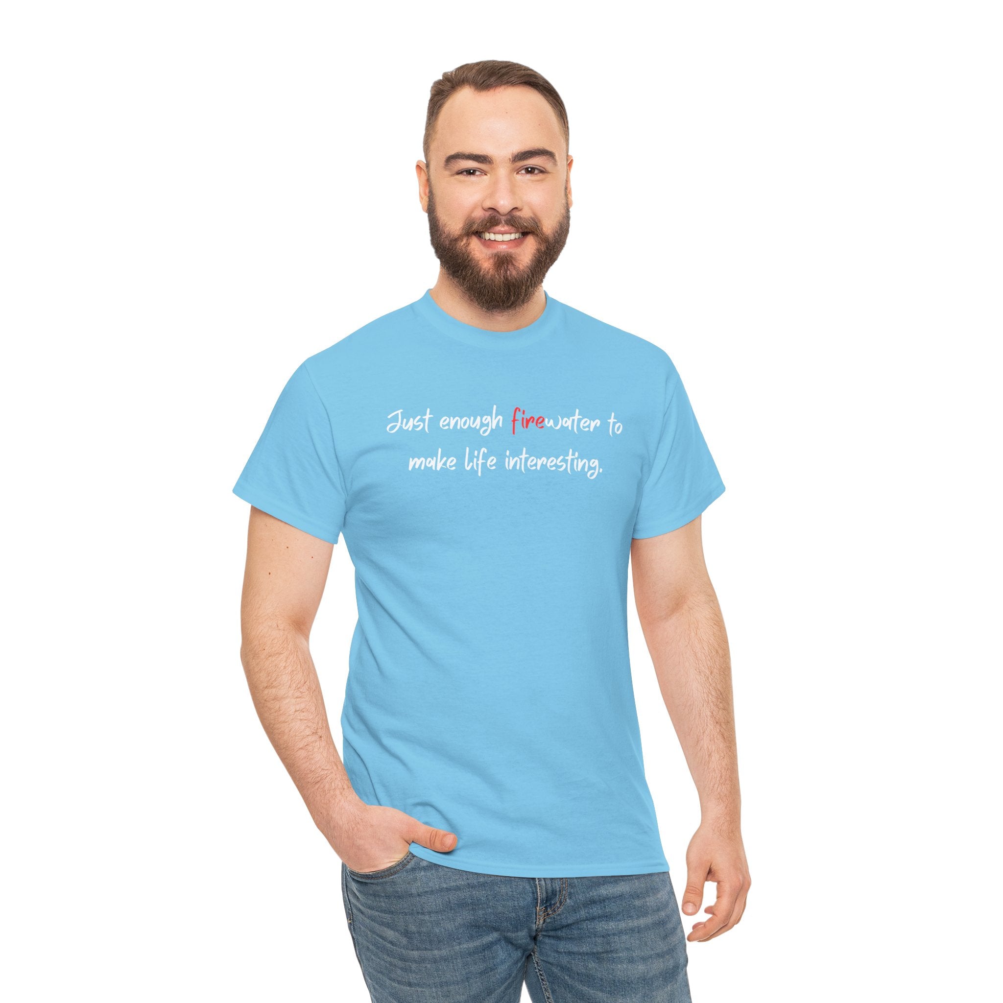 T-Shirt — Minimal 'fine' Chest Embroidered Graphic Tee