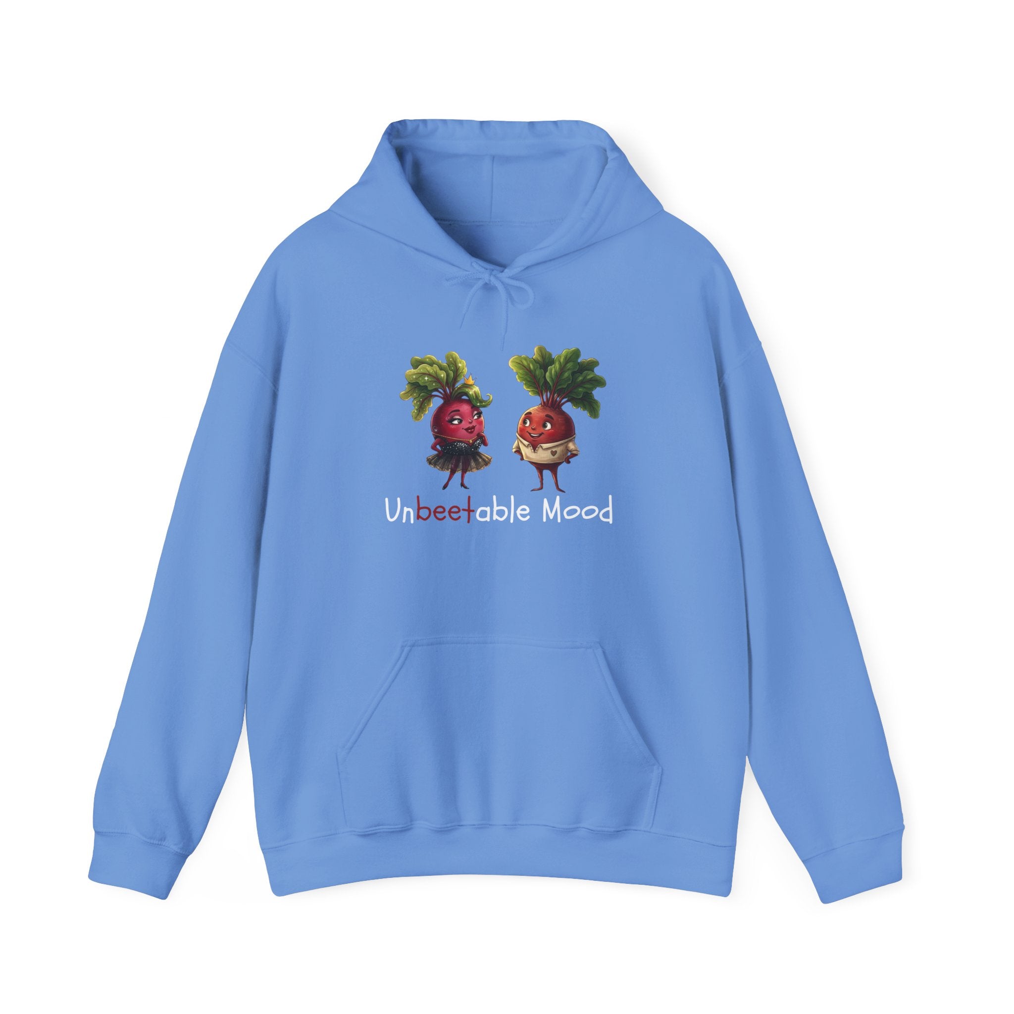 Radish 'Unbeetable Mood' Hoodie – Cute Veggie Couple Graphic Sweatshirt