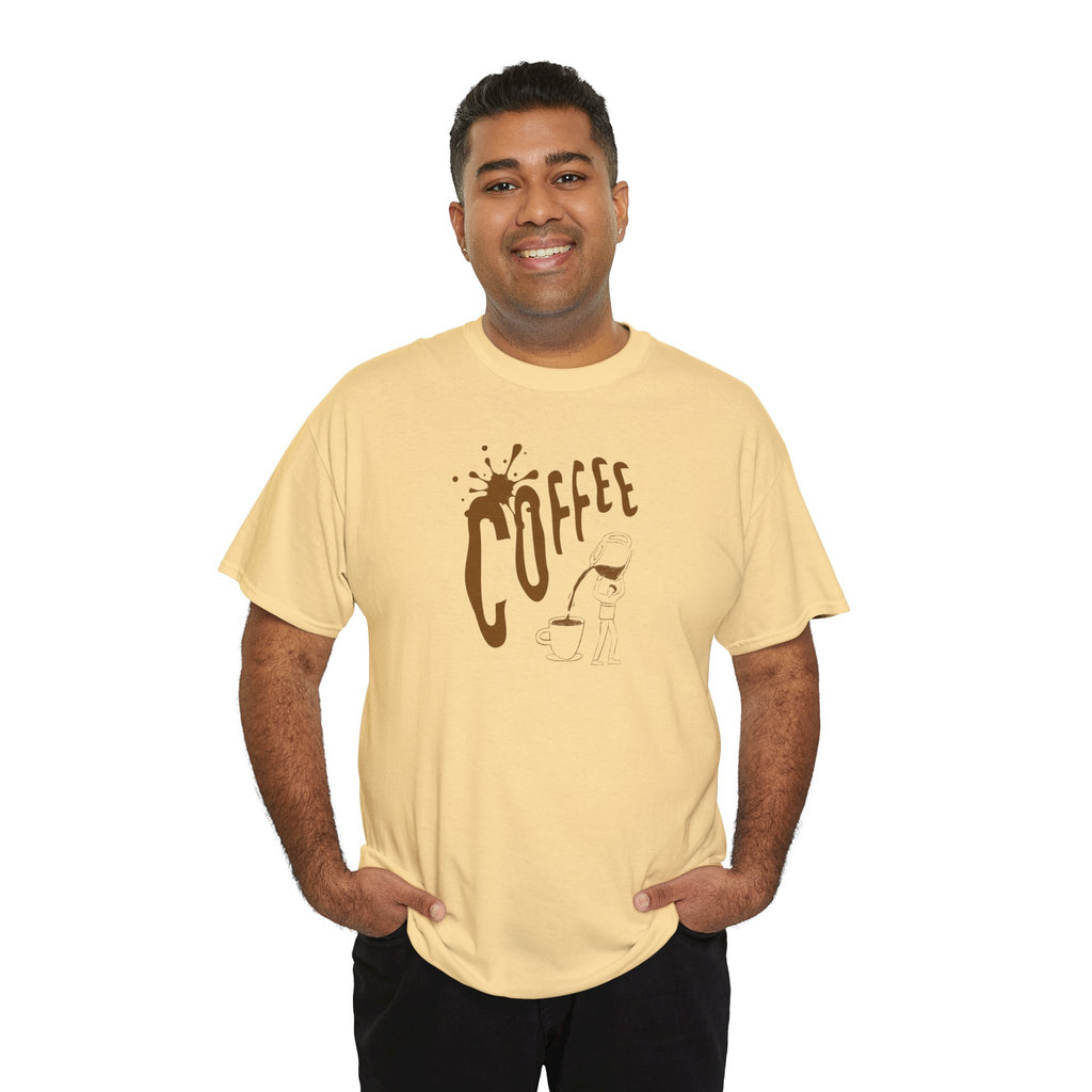 Coffee Splash T‑Shirt — Retro Coffee Typography Tee