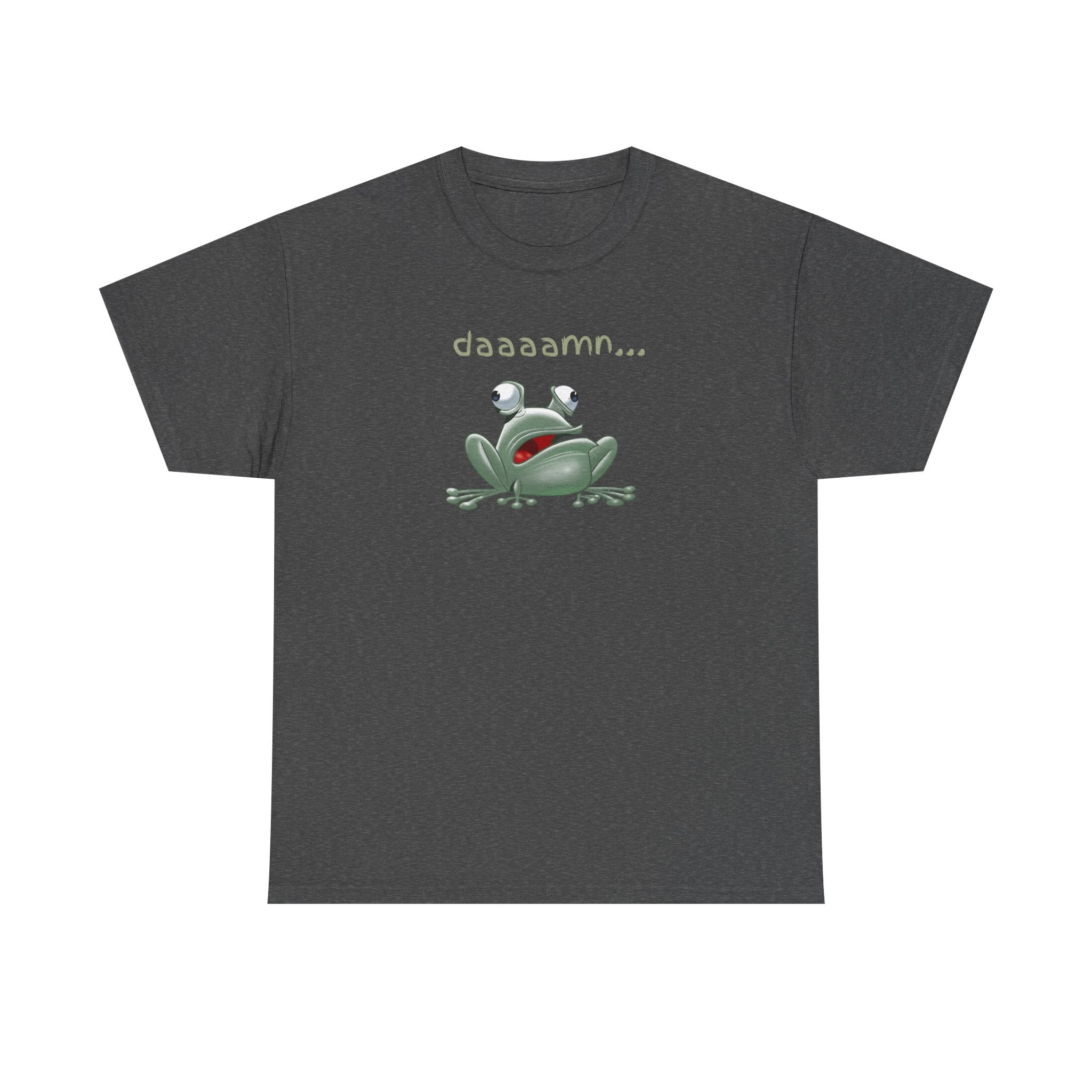 Frog "daaaamn..." T-Shirt — Funny Relaxed Frog Graphic Tee