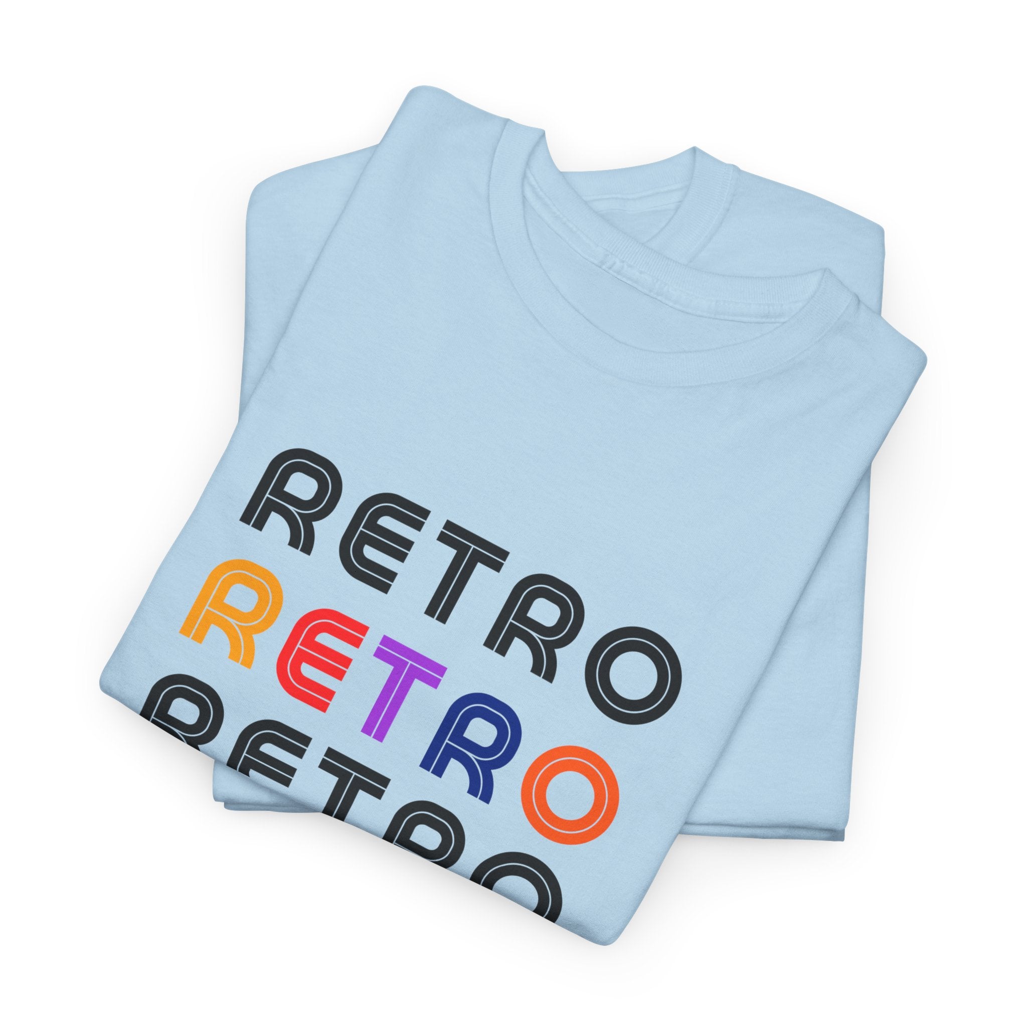Retro Repeat Tee — Vintage 1980s-Inspired Graphic T-Shirt