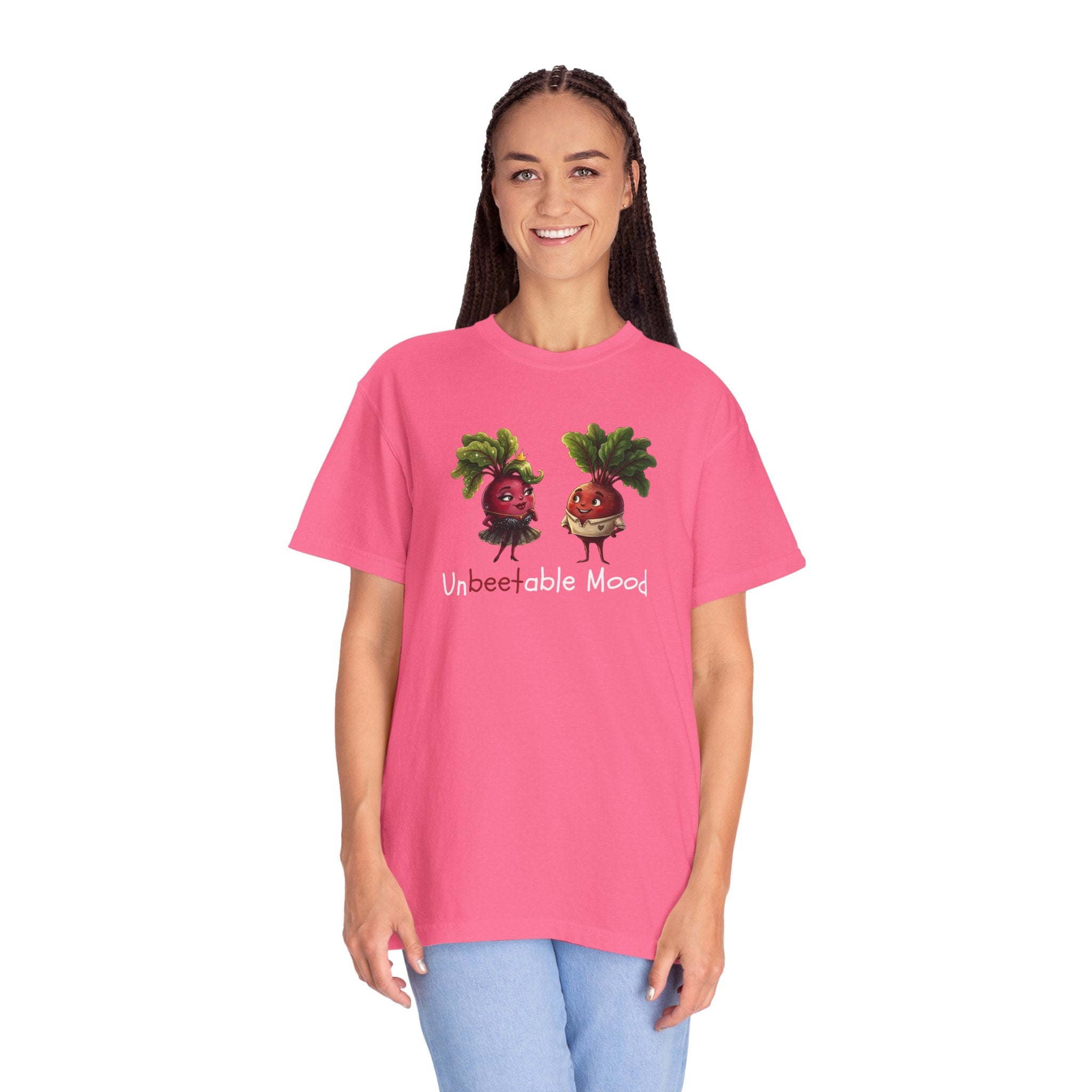 Unbeetable Mood T-Shirt — Cute Beet Characters Veggie Pun Tee