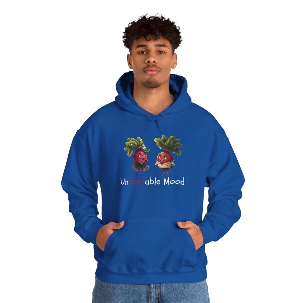 Radish 'Unbeetable Mood' Hoodie – Cute Veggie Couple Graphic Sweatshirt