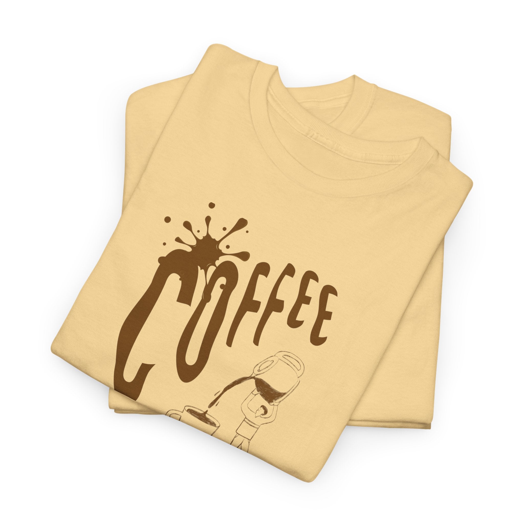 Coffee Splash T‑Shirt — Retro Coffee Typography Tee