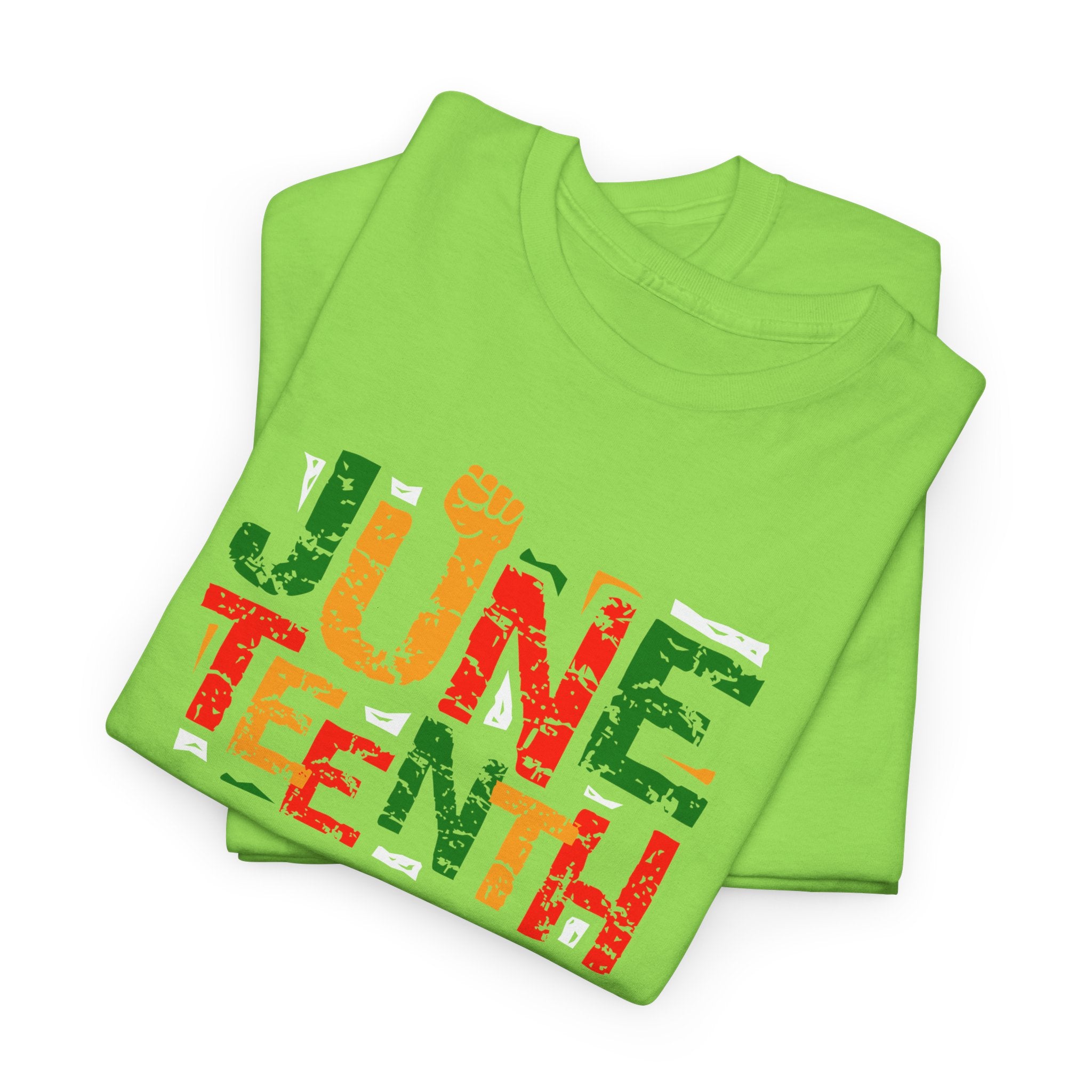 Juneteenth Celebration T-Shirt — "Made Us Stronger" Floral Block Letter Tee