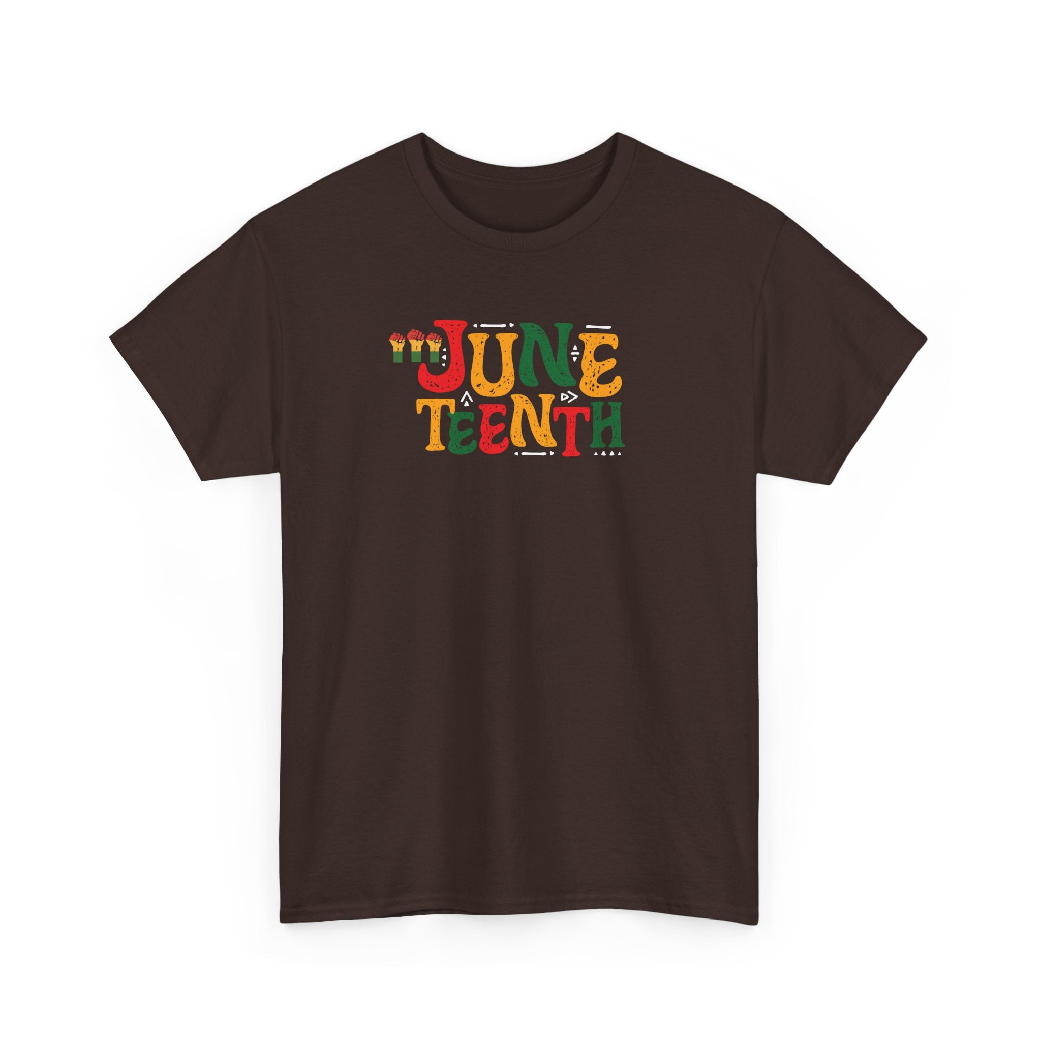 Juneteenth Graphic T-Shirt — Colorful Retro "Juneteenth" Tee (Jun 19 Celebration)