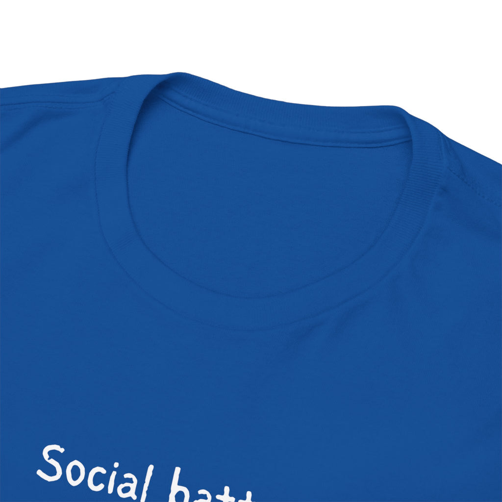 Social Battery Permanently Low Tee — Introvert Humor Cotton T-Shirt