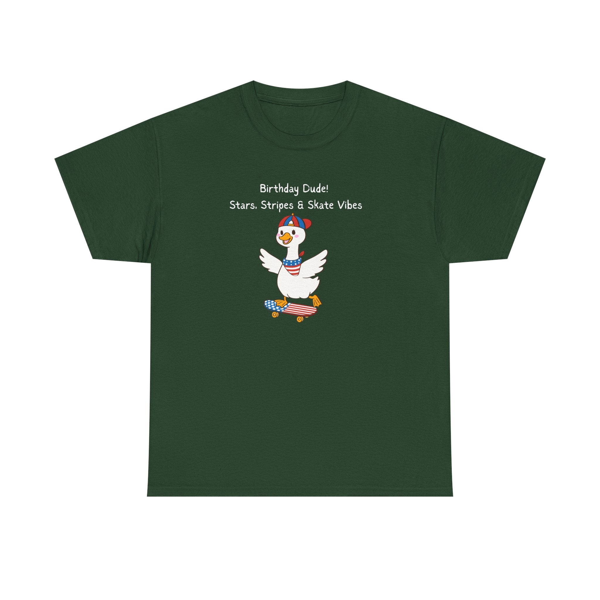 Birthday Dude! Stars, Stripes & Skate Vibes Tee