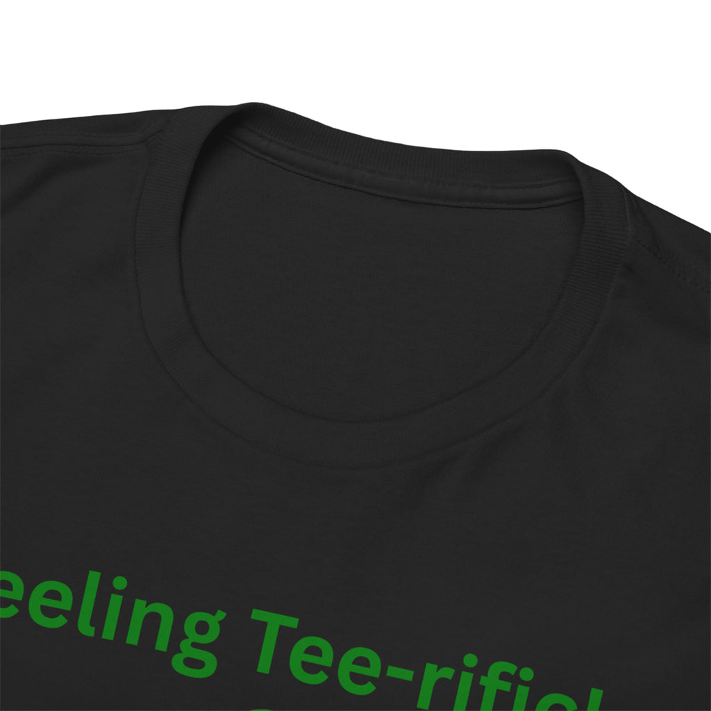 Golf Tee T-Shirt — "Feeling Tee-rific!" Vintage Golf Character Shirt