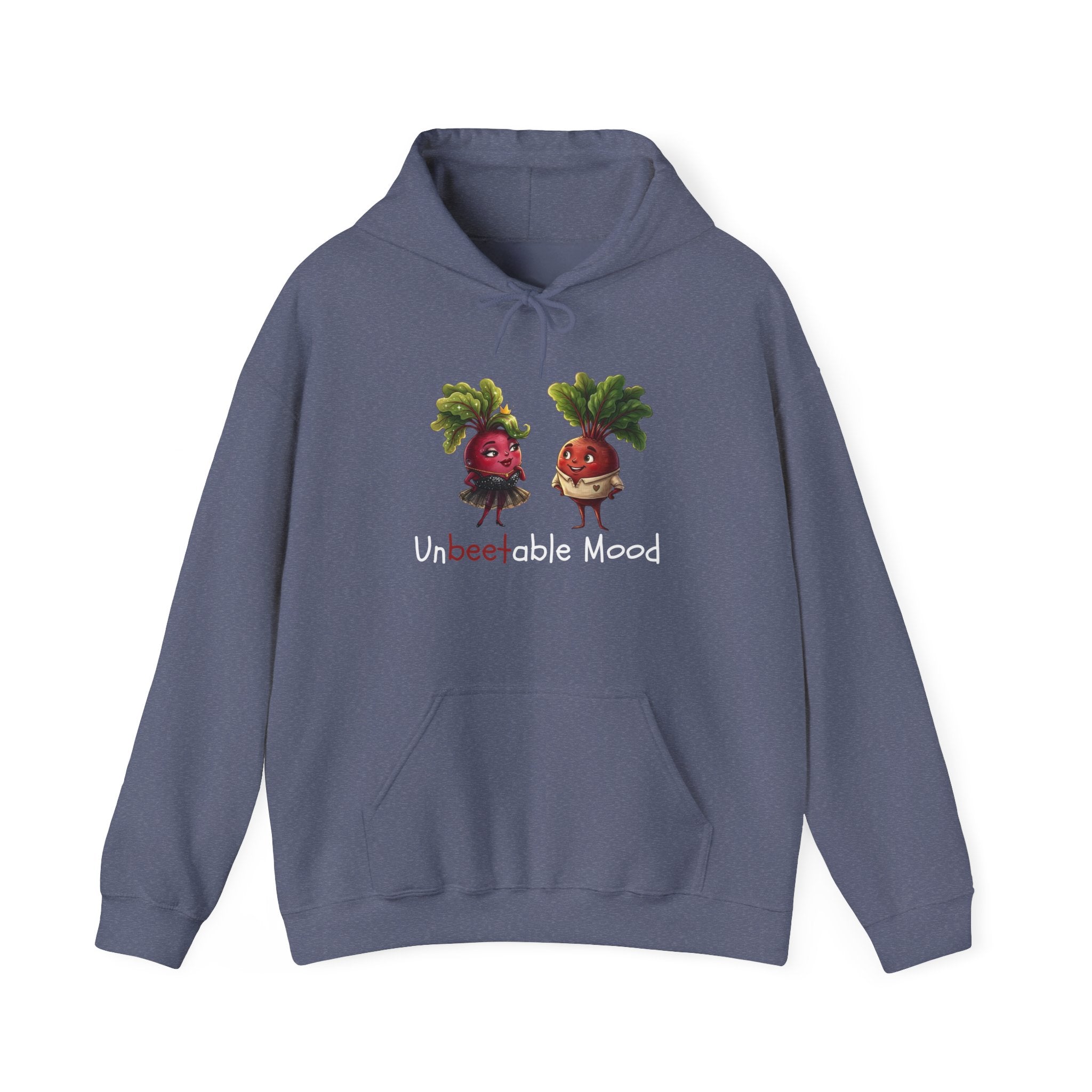 Radish 'Unbeetable Mood' Hoodie – Cute Veggie Couple Graphic Sweatshirt