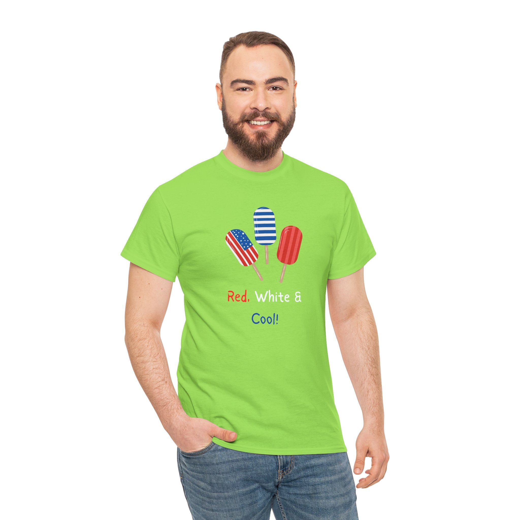 Patriotic Popsicle Tee – "Red, White & Cool" 4th of July T-Shirt