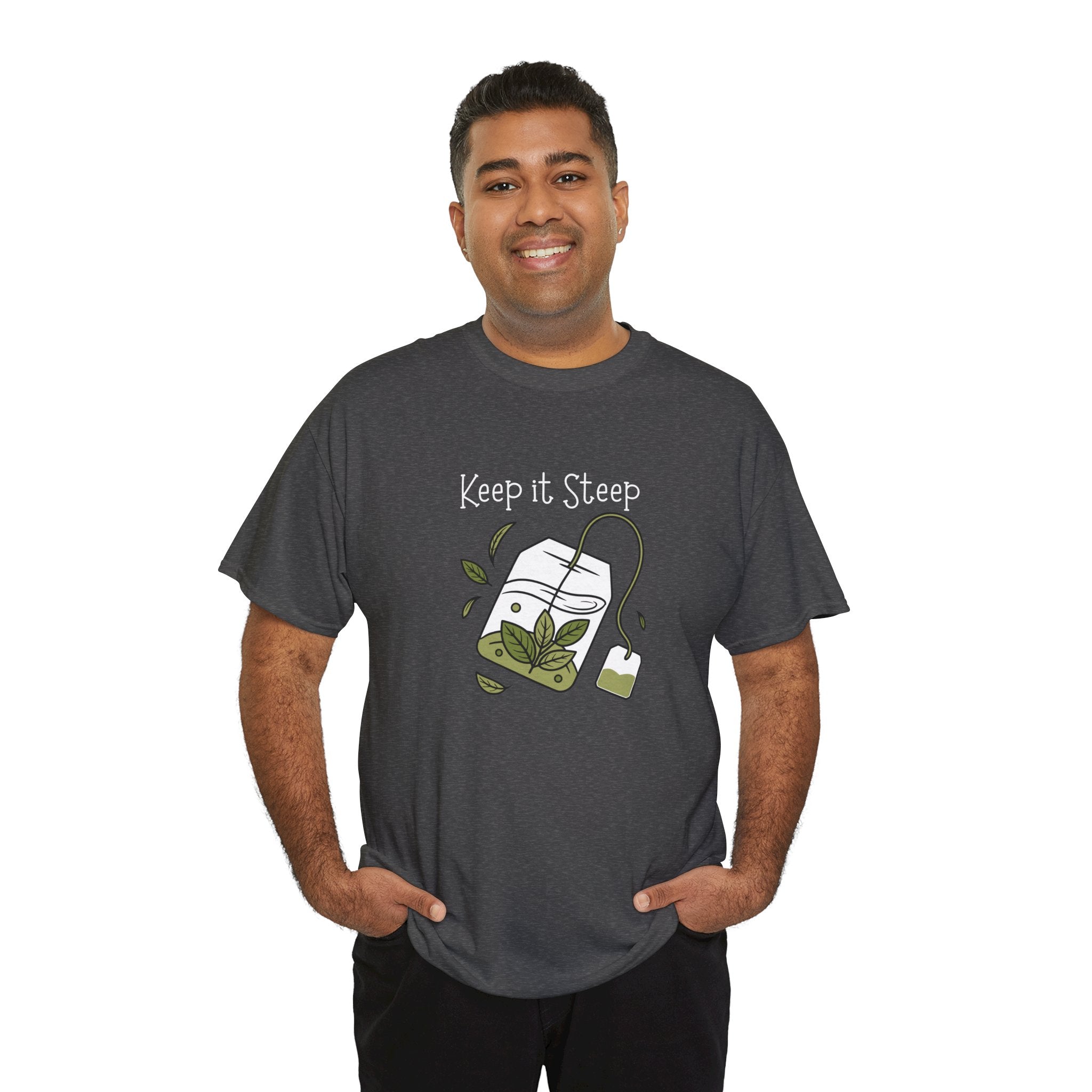 Keep It Steep Tea T-Shirt — Cute Tea Bag Graphic Tee for Tea Lovers