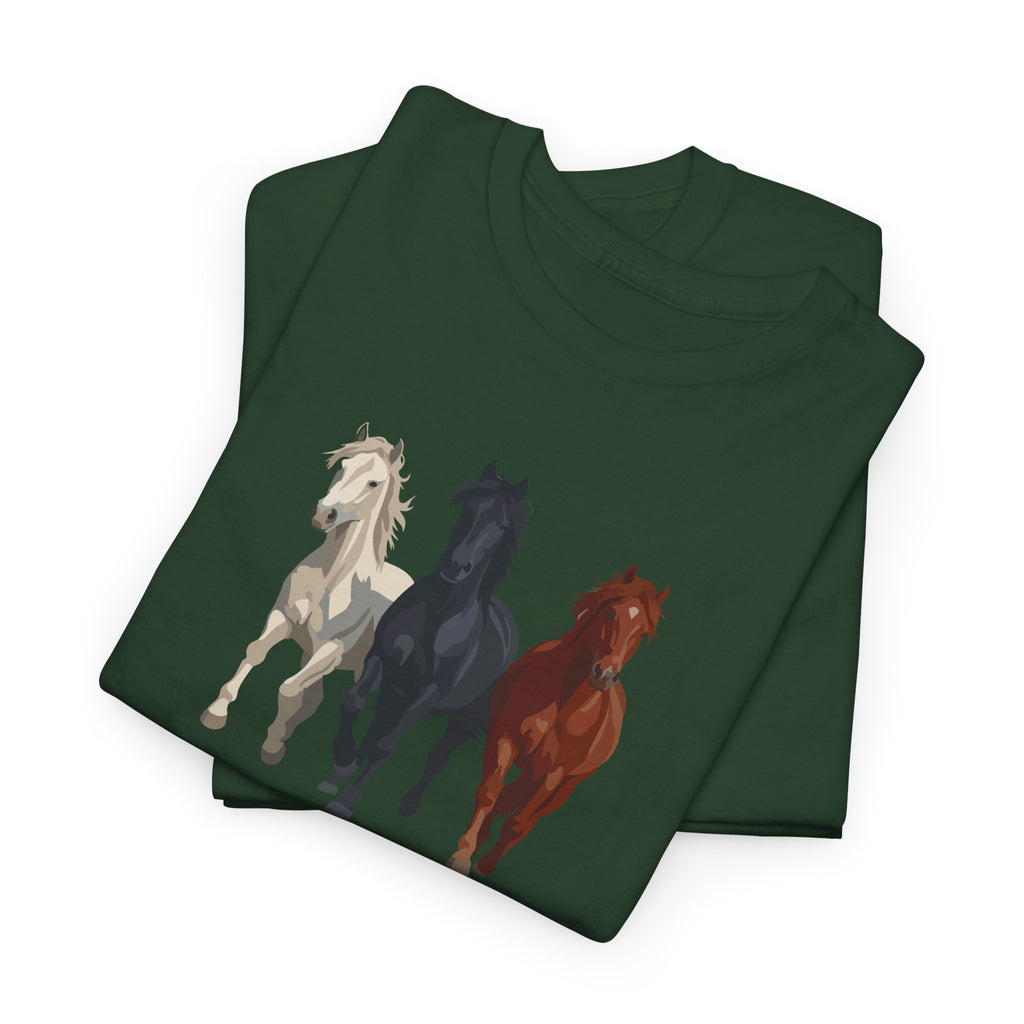 T-Shirt — Three Horses 'Love is Love' Pride Graphic Tee