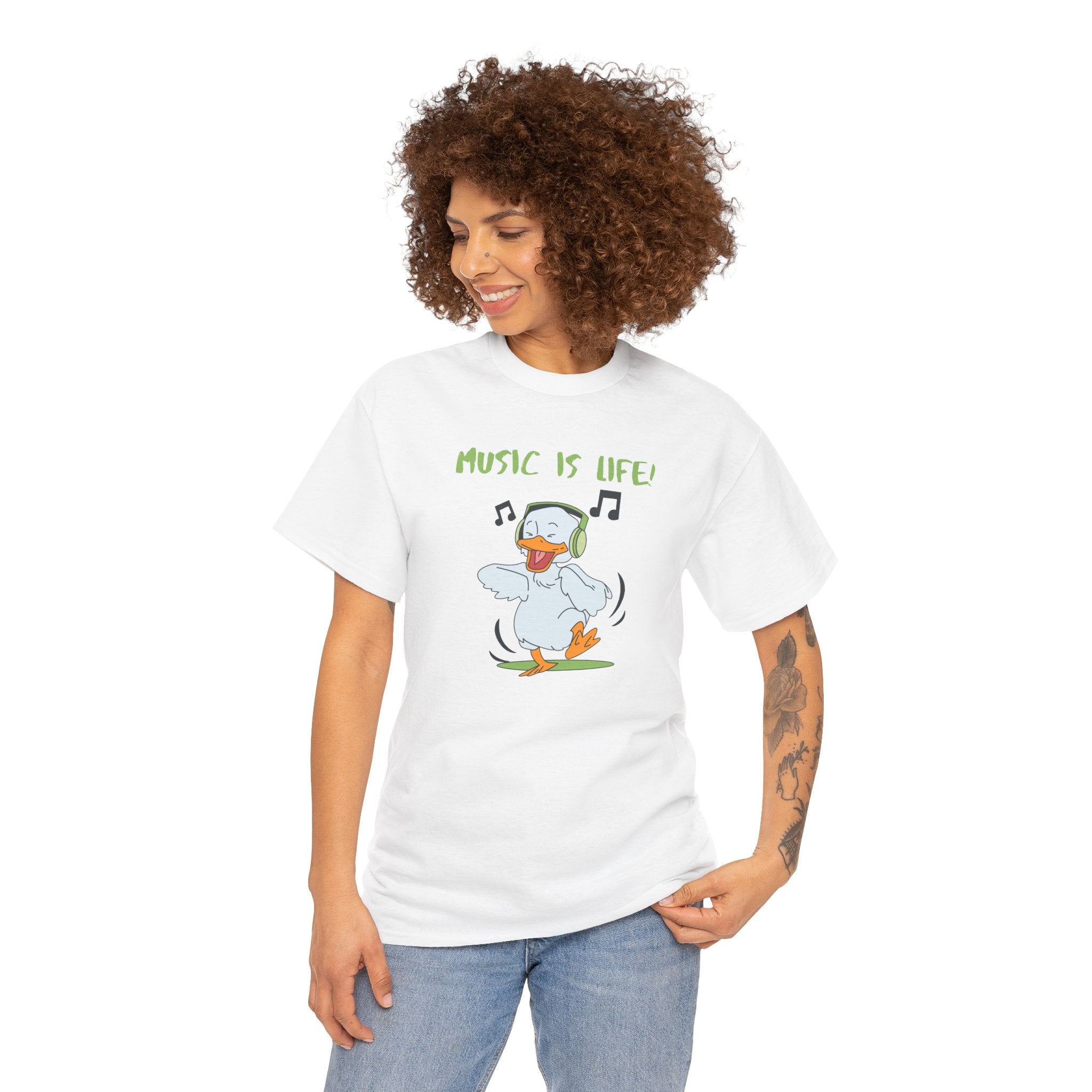 Music Is Life Duck T‑Shirt