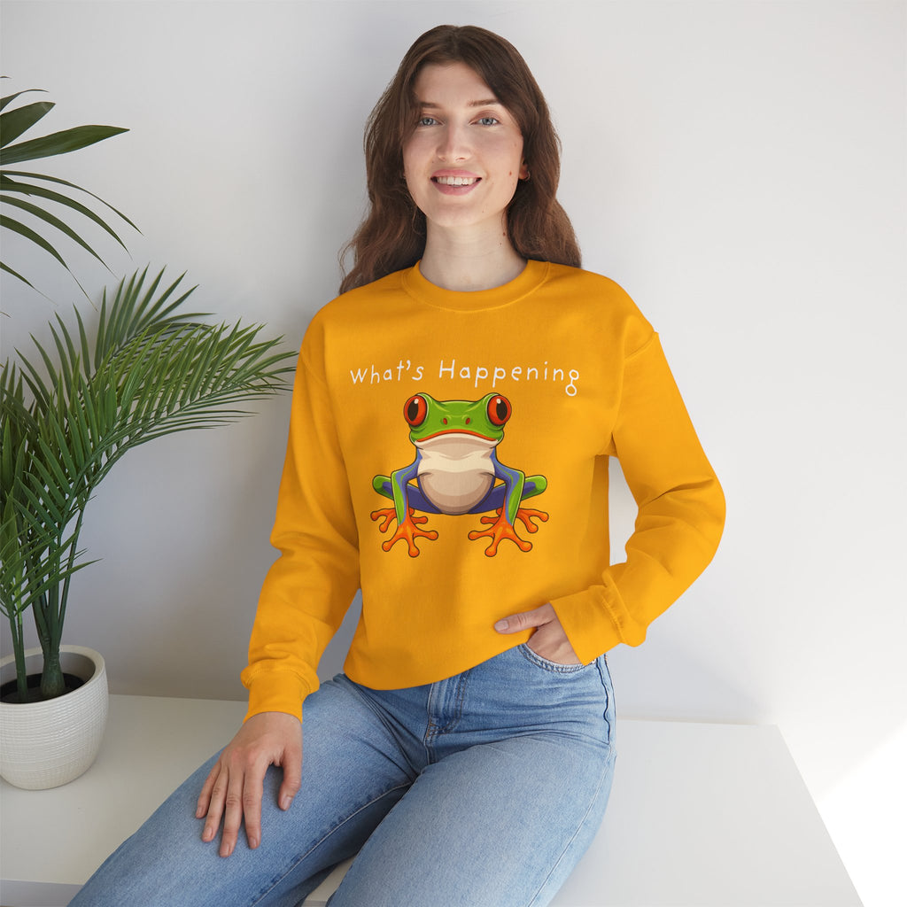 What's Happening Frog Crewneck Sweatshirt