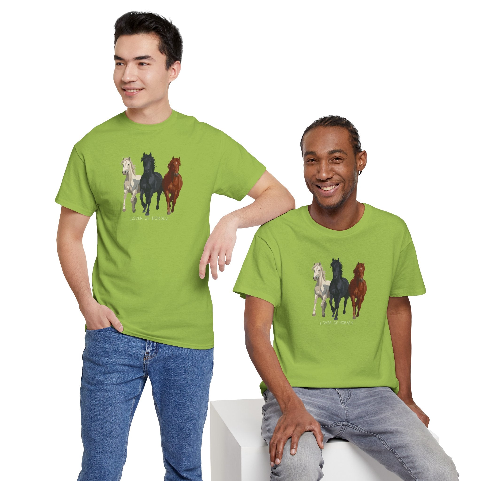T-Shirt — Three Horses 'Love is Love' Pride Graphic Tee