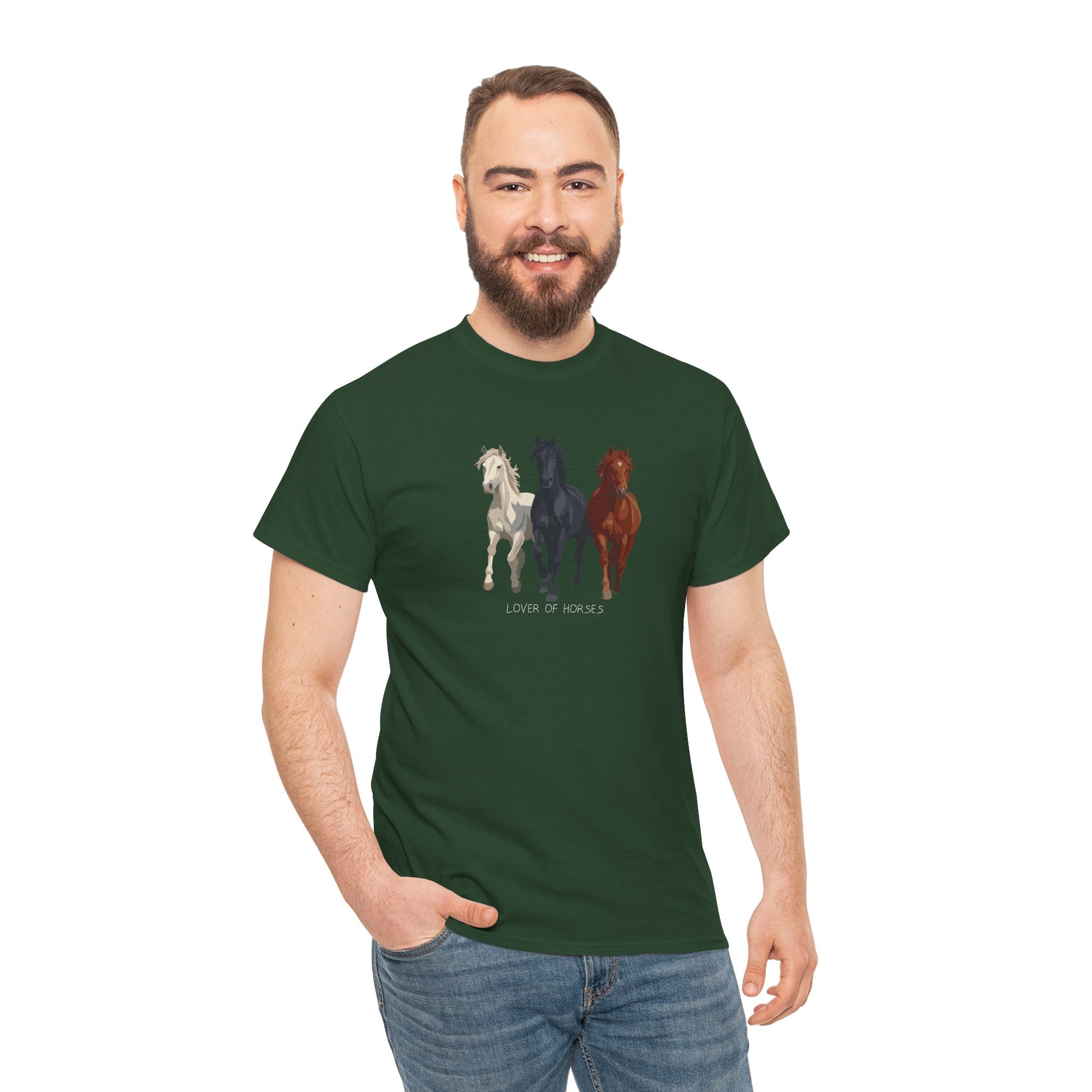 T-Shirt — Three Horses 'Love is Love' Pride Graphic Tee