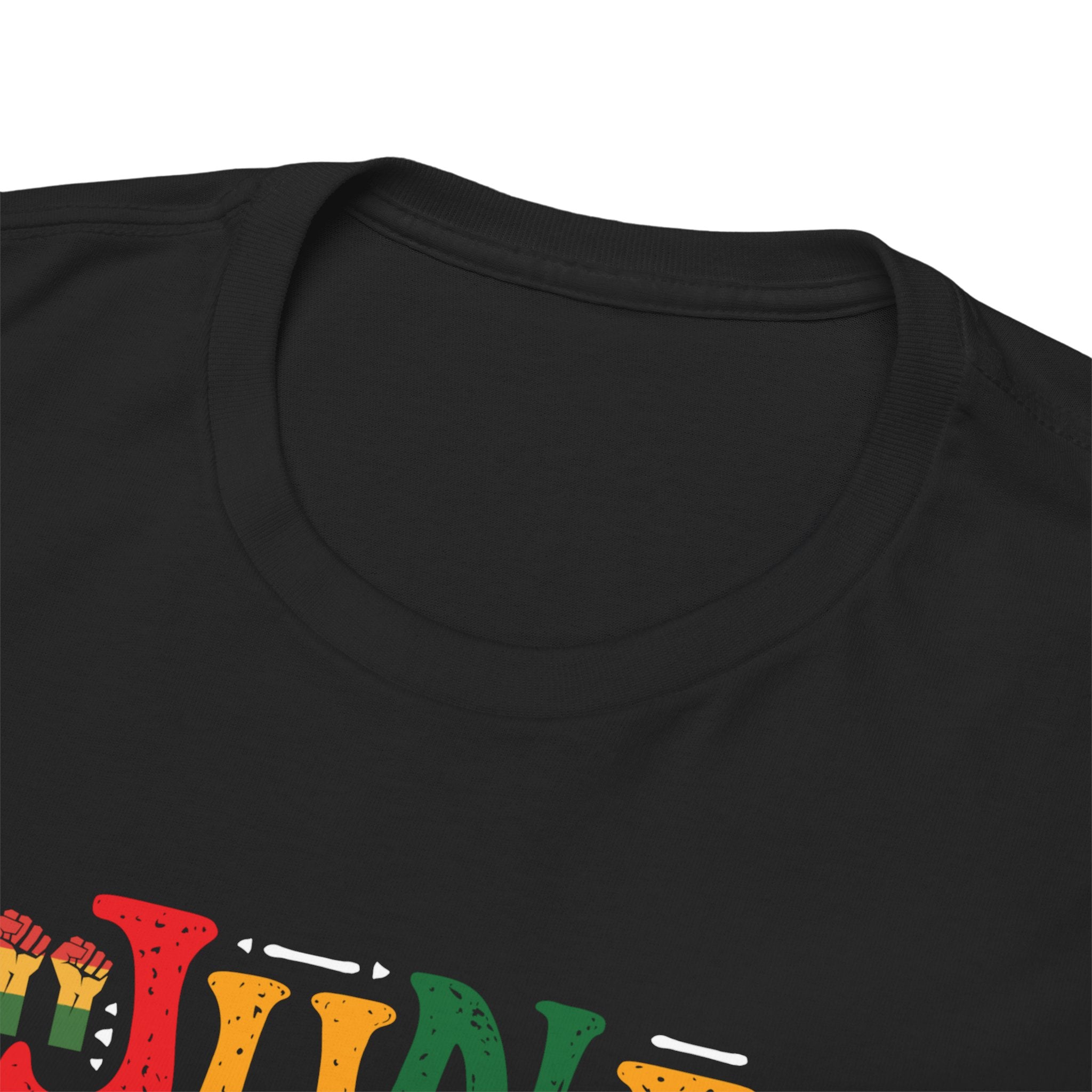 Juneteenth Graphic T-Shirt — Colorful Retro "Juneteenth" Tee (Jun 19 Celebration)