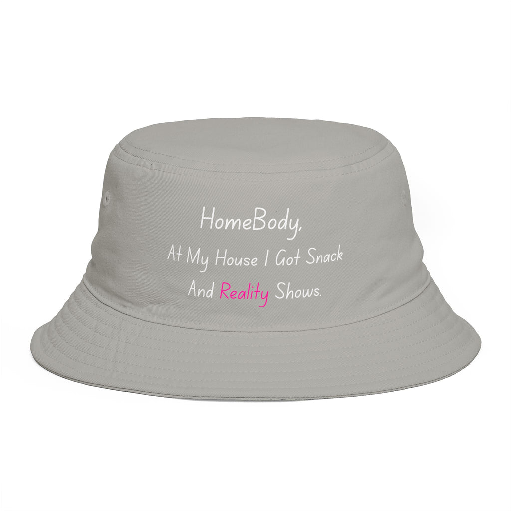 Homebody At my house i have snacks and reality shows — Funny Embroidered Casual Sun Hat