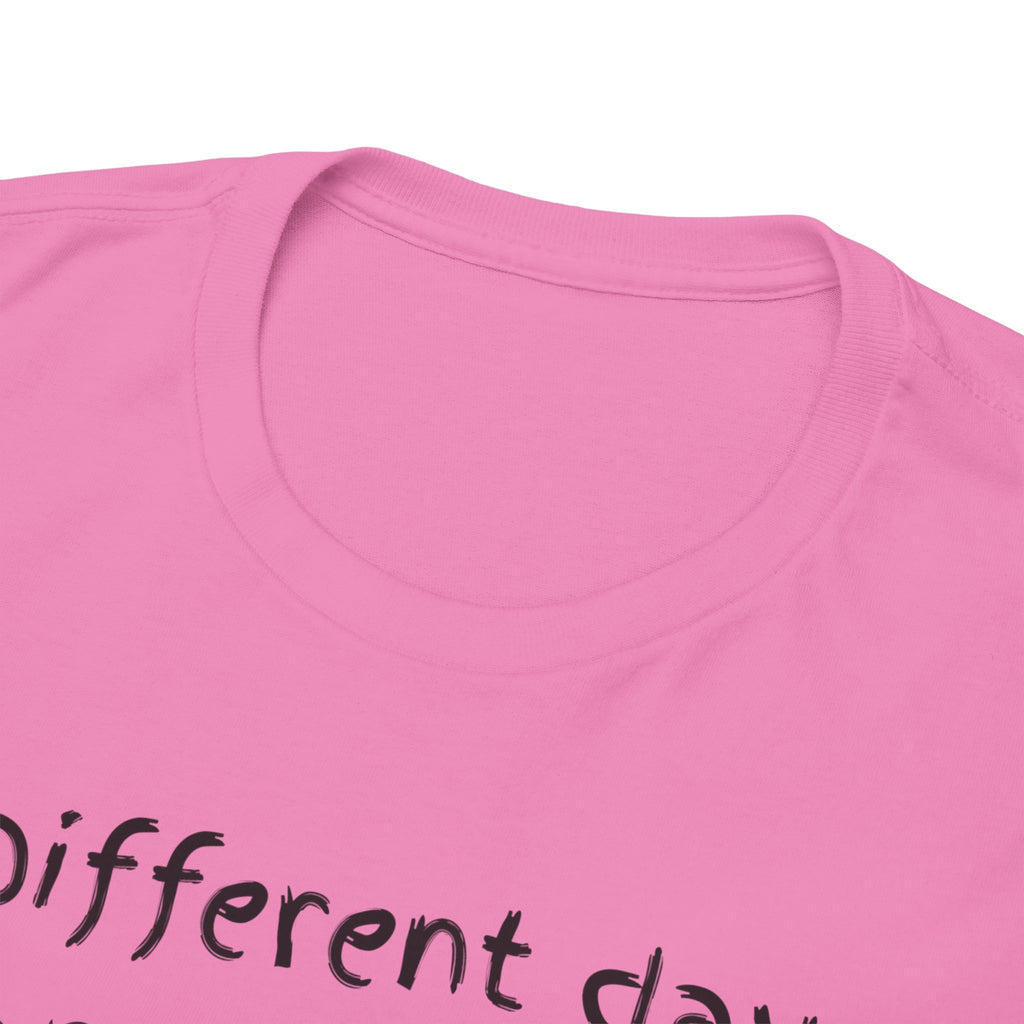 Anxiety Cartoon Tee — "Different day same ANXIETY" Mental Health Graphic T-Shirt