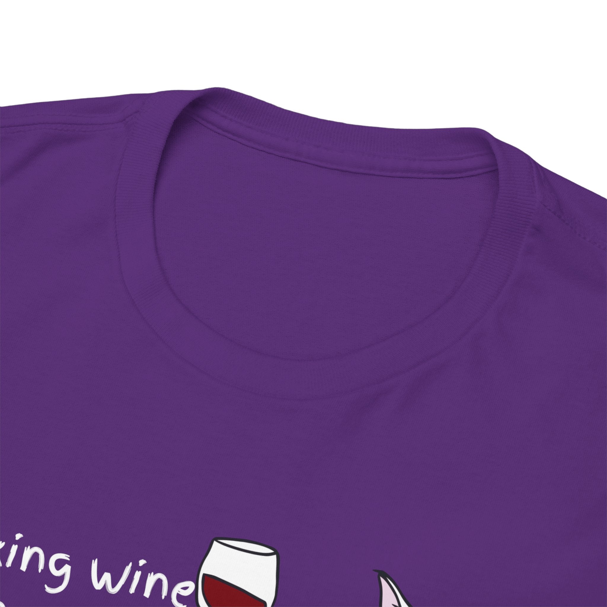 Drinking Wine, Feline Fine Cat Tee