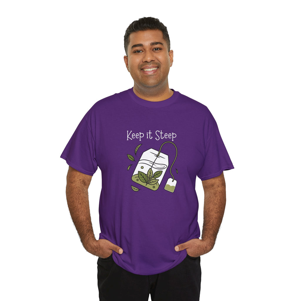 Keep It Steep Tea T-Shirt — Cute Tea Bag Graphic Tee for Tea Lovers
