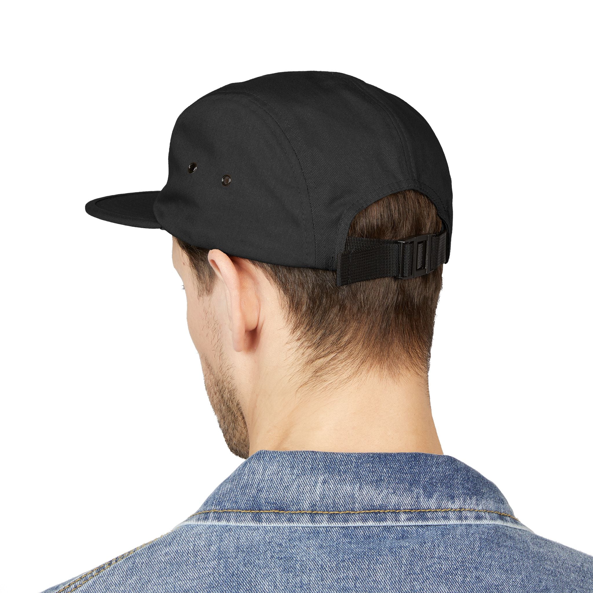 Embroidered 5-Panel Cap — "Make sure that energy is right" Casual Tan Hat