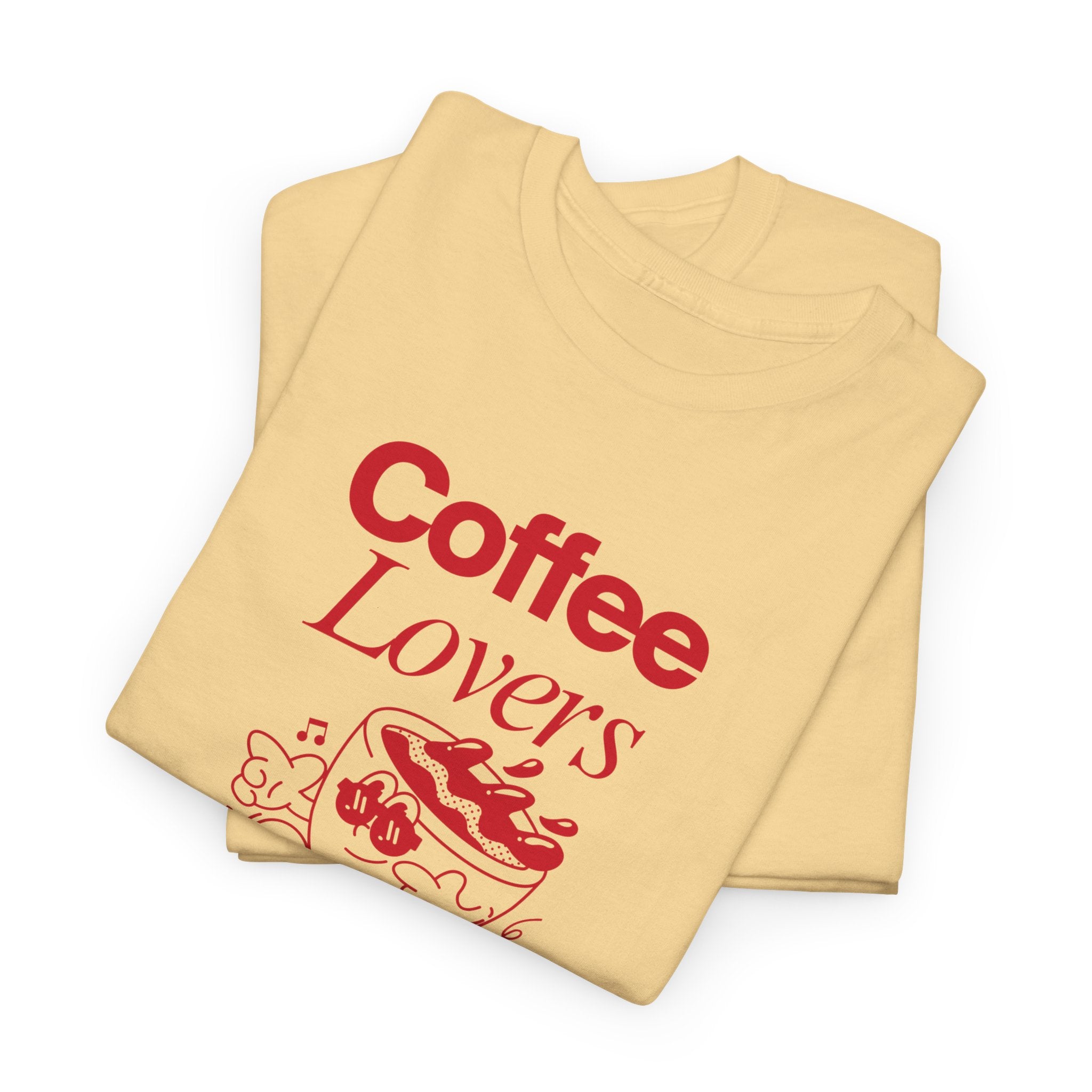 Coffee Lovers T-Shirt — Cute Red Coffee Cup Graphic Tee