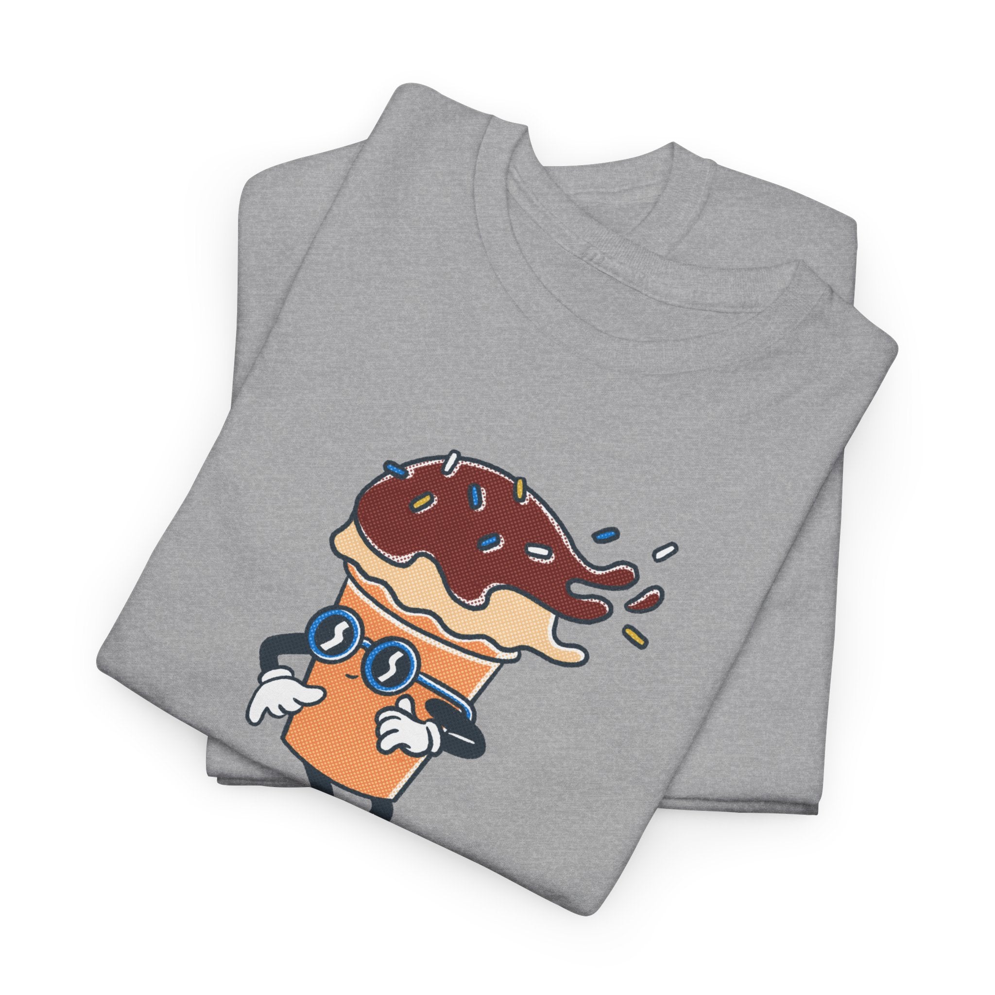 Donut Skateboard Cartoon Tee — "Can’t Stop Me" Graphic T-Shirt