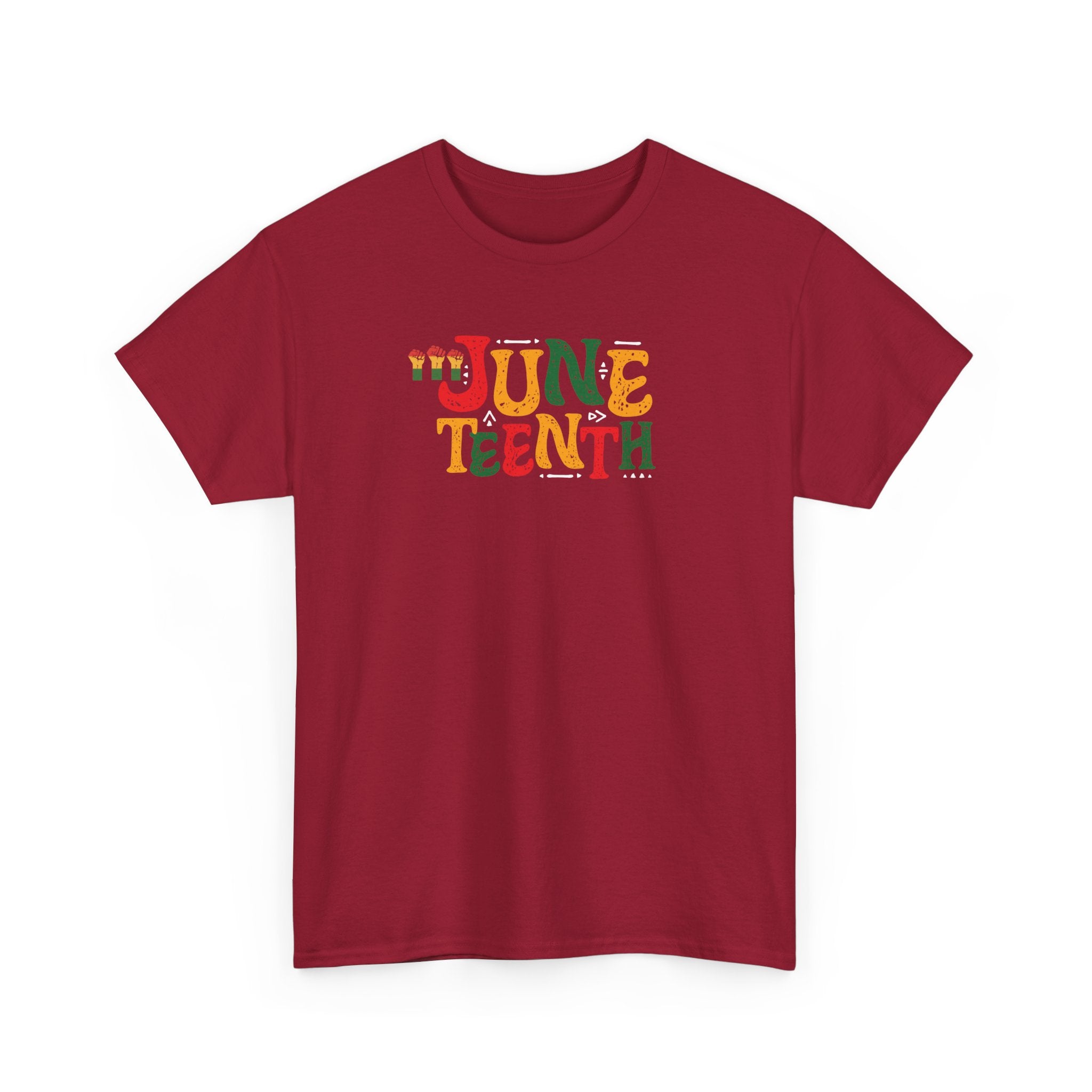 Juneteenth Graphic T-Shirt — Colorful Retro "Juneteenth" Tee (Jun 19 Celebration)