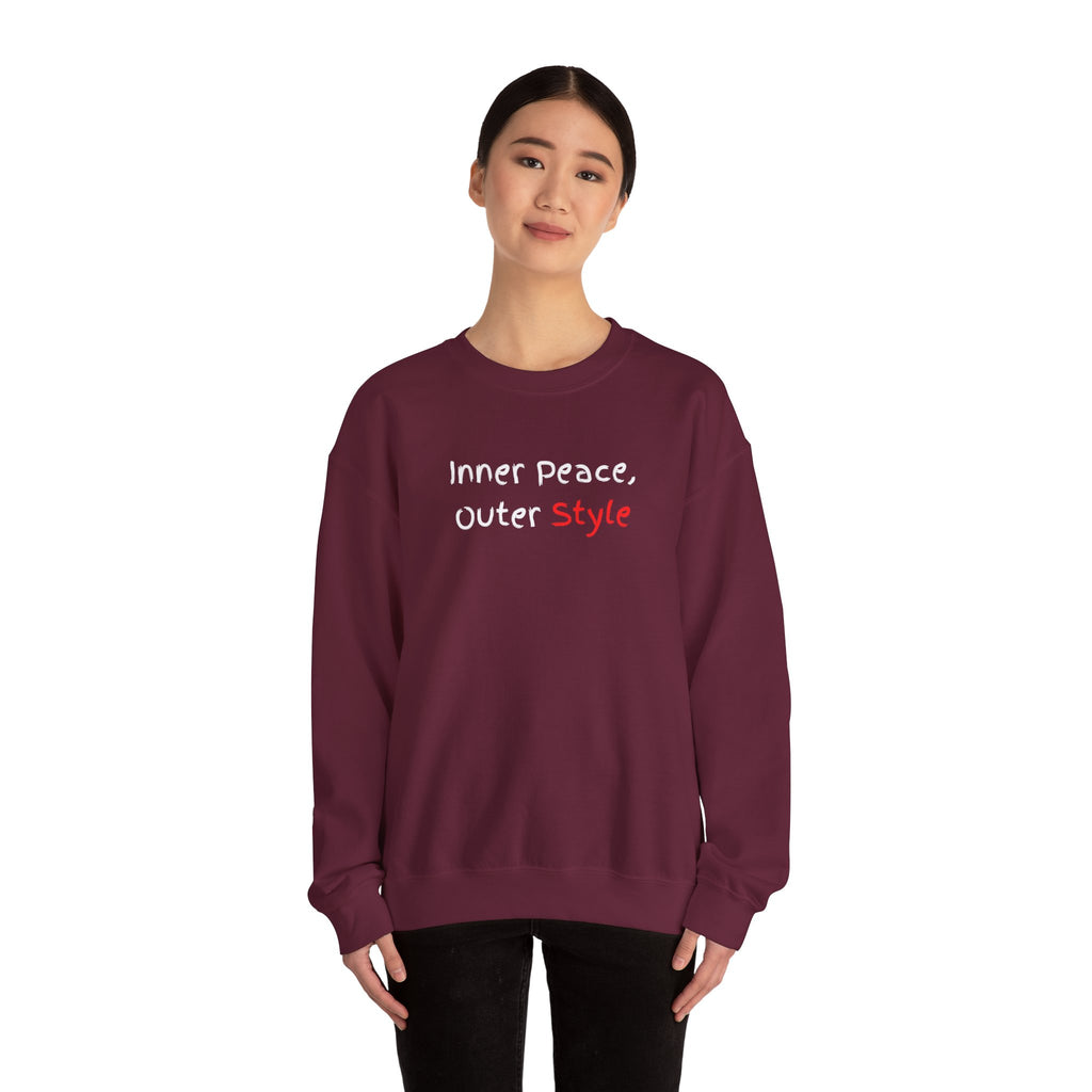 Crewneck Sweatshirt "Style" Minimalist Pink Script – Casual Everyday Fashion