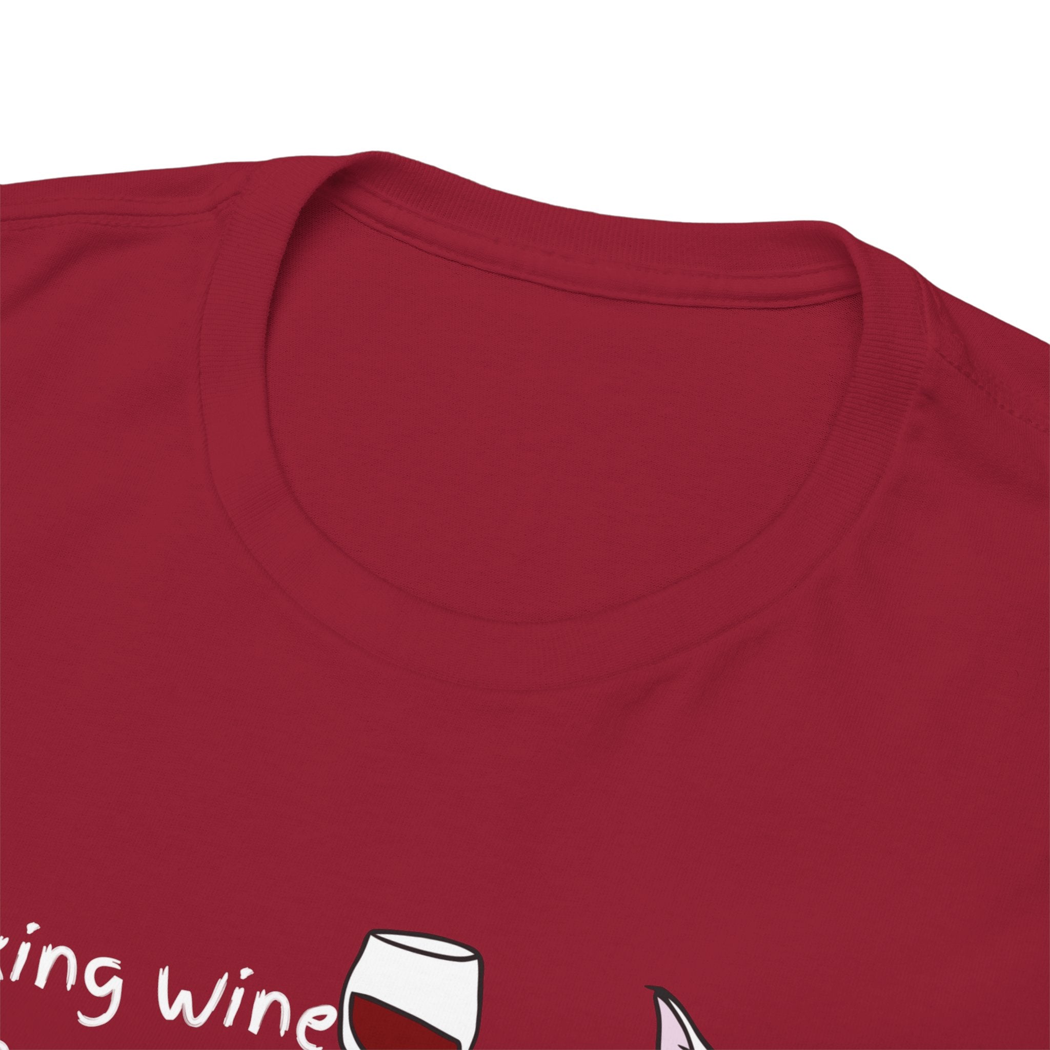 Drinking Wine, Feline Fine Cat Tee