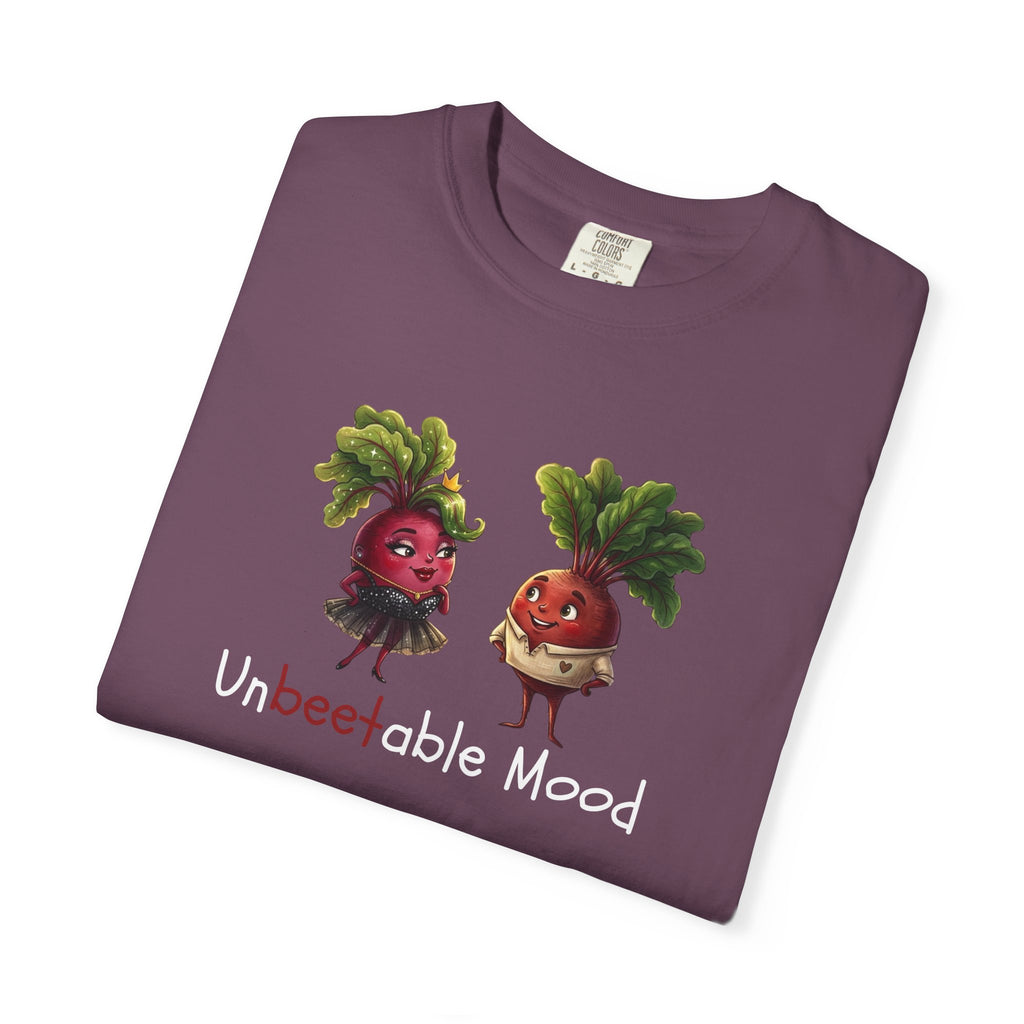 Unbeetable Mood T-Shirt — Cute Beet Characters Veggie Pun Tee