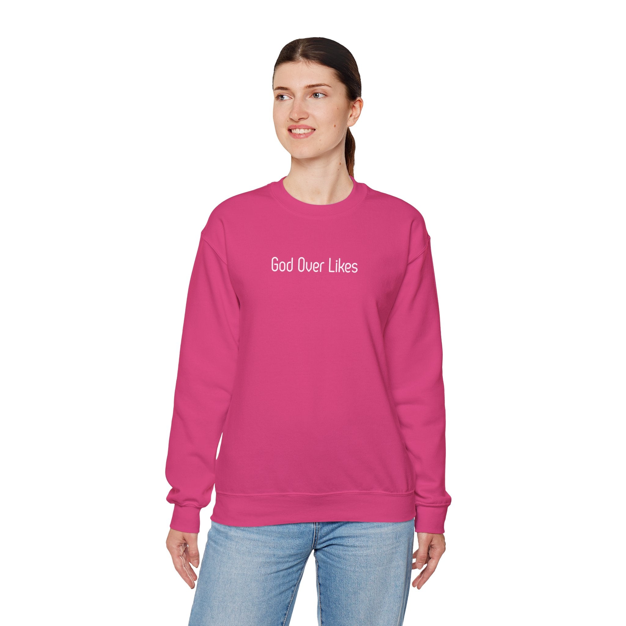 God Over Likes Sweatshirt — Christian Faith Crewneck